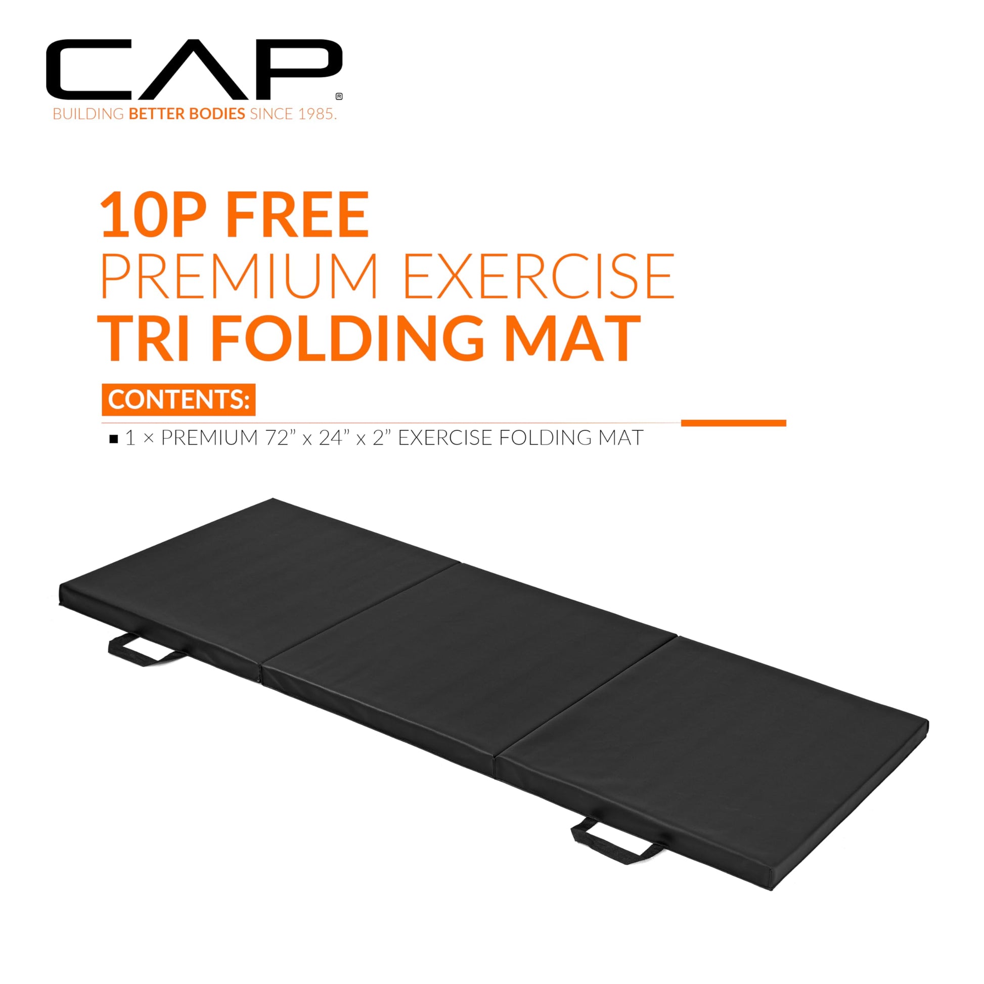 CAP Barbell All Purpose Folding Anti Tear Exercise Training Aerobic Fitness Gym & Gymnastics Balance Mat | Multiple colors jlhbookstore.store