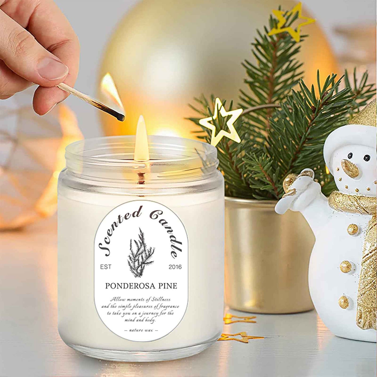 Lavender Candle Gift Set, 4 Pack Soy Wax Scented Candles for Home – Lavender, Sage & Ponderosa Pine – Aromatherapy Candles for Relaxation, Stress Relief & Christmas Gifts for Women