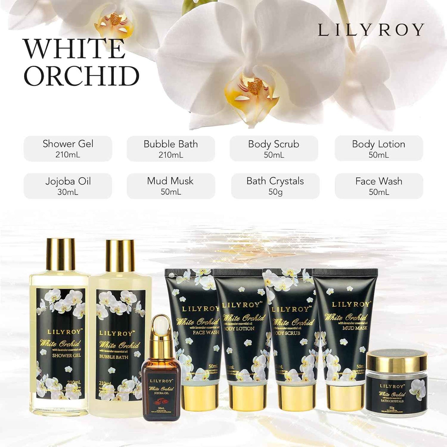 25Pcs Christmas Gifts for Women - Luxury Bath and Body Spa Gift Basket for Women with Necklace | Relaxing Care Kit Valentine's Mothers Day Gifts for Mom Gift Baskets for Anniversary or Bridal Shower