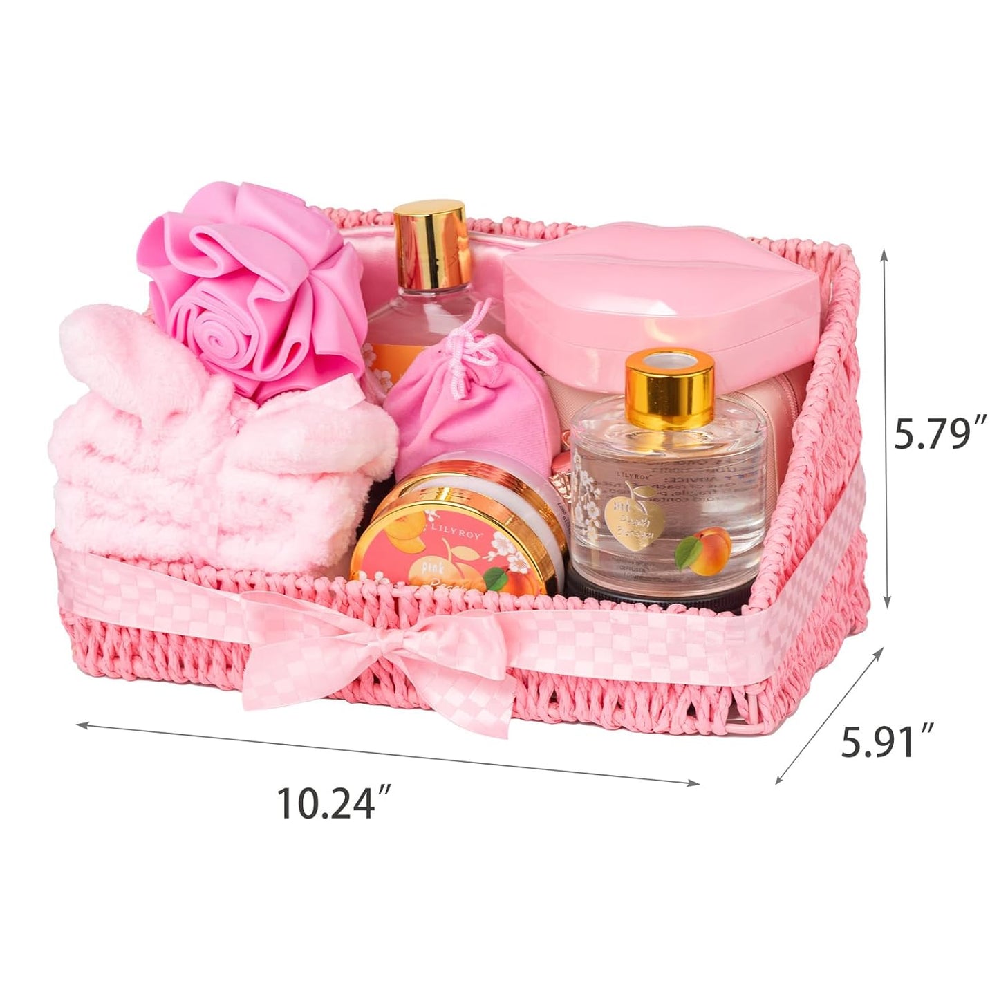25Pcs Christmas Gifts for Women - Luxury Bath and Body Spa Gift Basket for Women with Necklace | Relaxing Care Kit Valentine's Mothers Day Gifts for Mom Gift Baskets for Anniversary or Bridal Shower