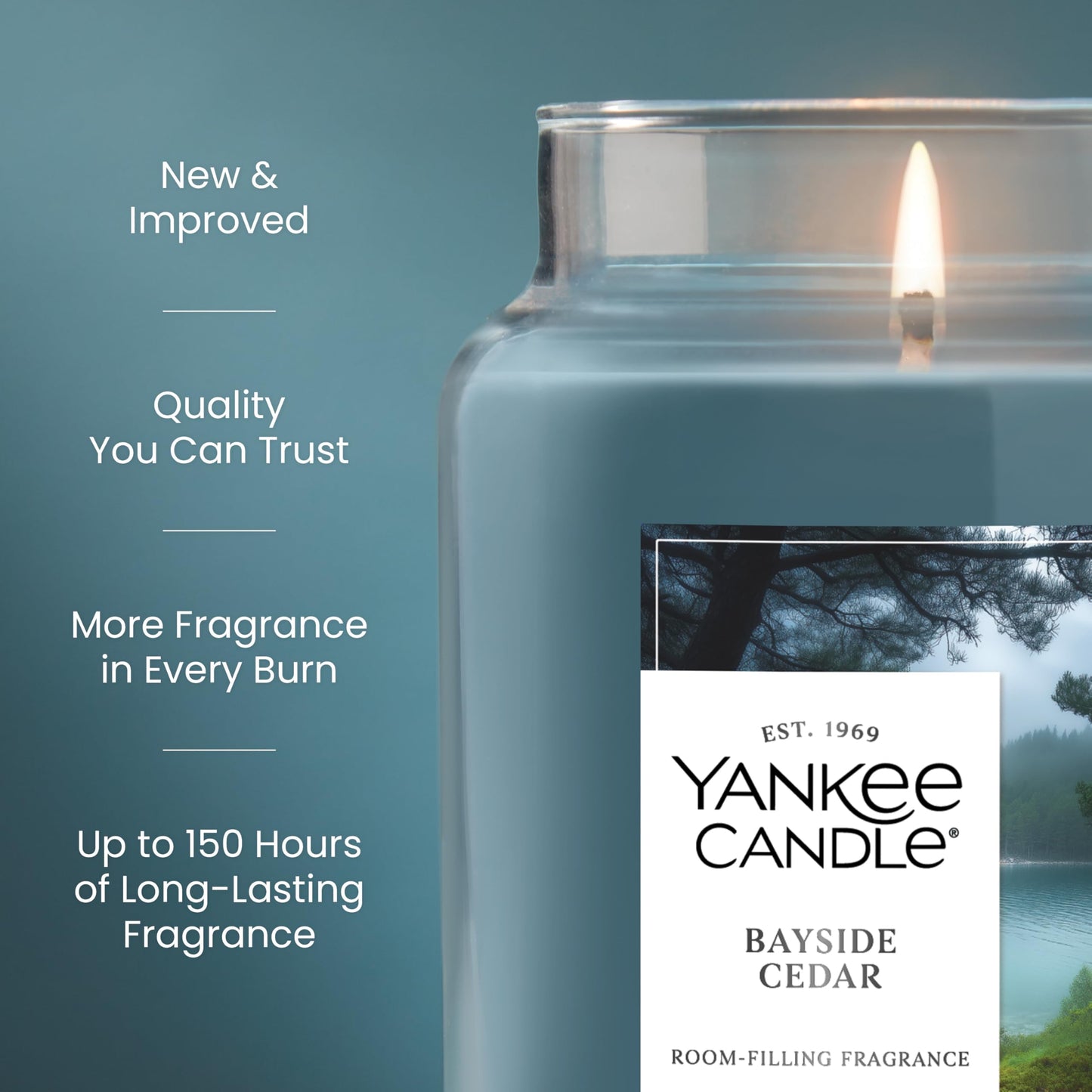 Yankee Candle Mid Summer's Night Scented Candle, 22oz Large Jar with up to 150 Hour Burn, Giftable jlhbookstore.store