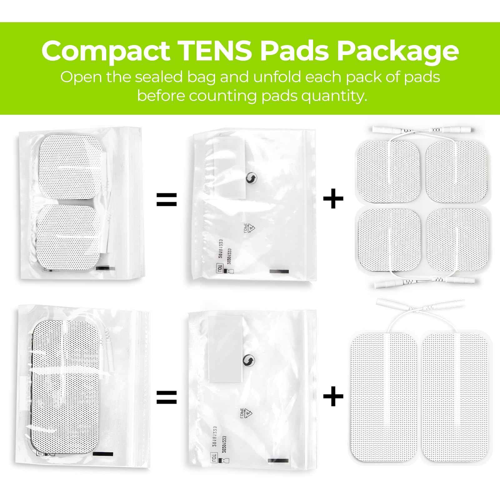 AUVON Dual Channel TENS Unit Muscle Stimulator Machine with 20 Modes, 2" and 2"x4" TENS Unit Electrode Pads