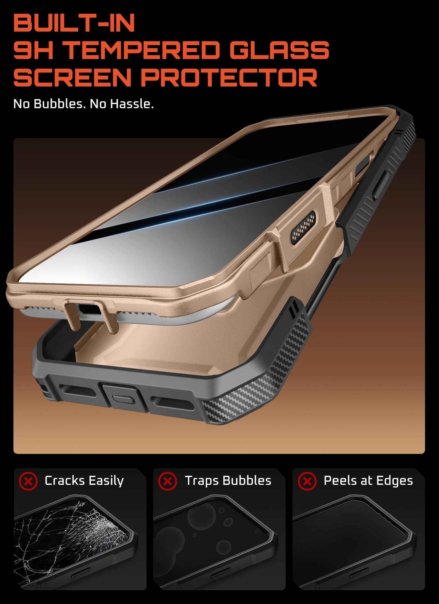 SUPCASE for iPhone 17 Pro Max Case (UBGrip Pro), [Built-in Tempered Glass Screen Protector & Stand] [Camera Control Cover] [Compatible with MagSafe] Full Body Heavy Duty Magnetic Phone Case, Coral