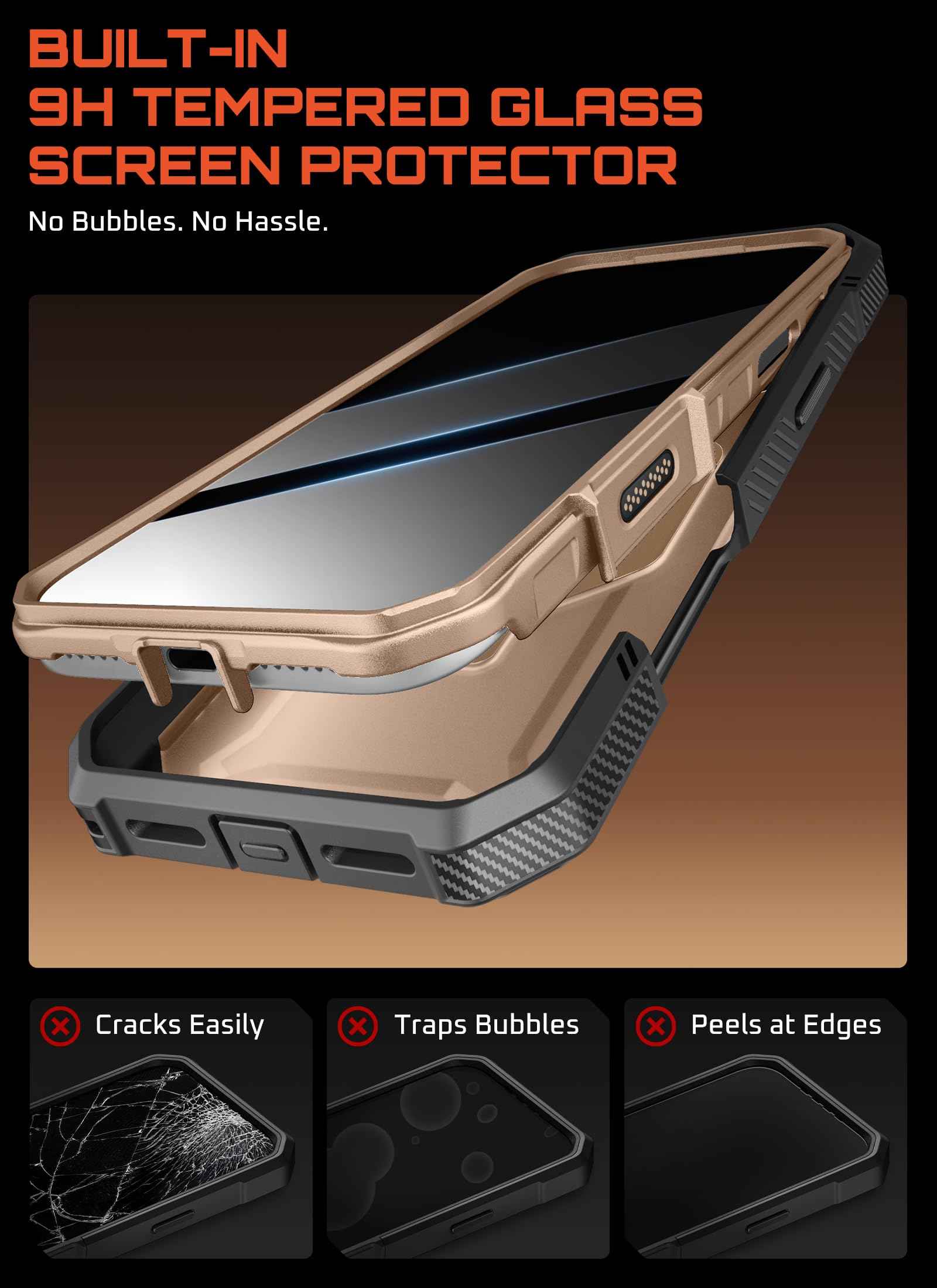 SUPCASE for iPhone 17 Pro Max Case (UBGrip Pro), [Built-in Tempered Glass Screen Protector & Stand] [Camera Control Cover] [Compatible with MagSafe] Full Body Heavy Duty Magnetic Phone Case, Coral