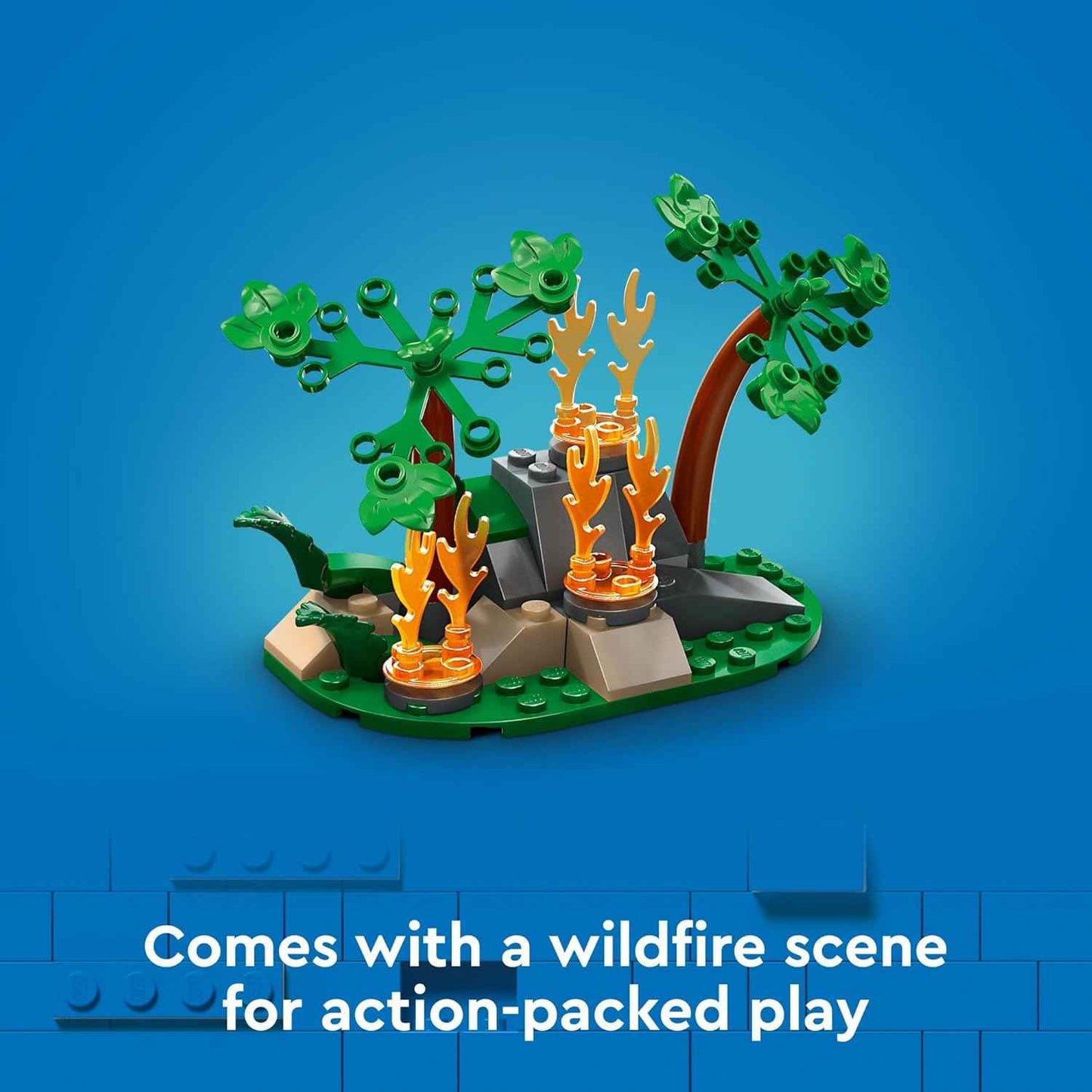 LEGO City Fire Rescue Plane Toy - Building Blocks Playset for Boys & Girls, Ages 6+ - Pretend Play for Role Play for Kids - Gift for Christmas - 60413