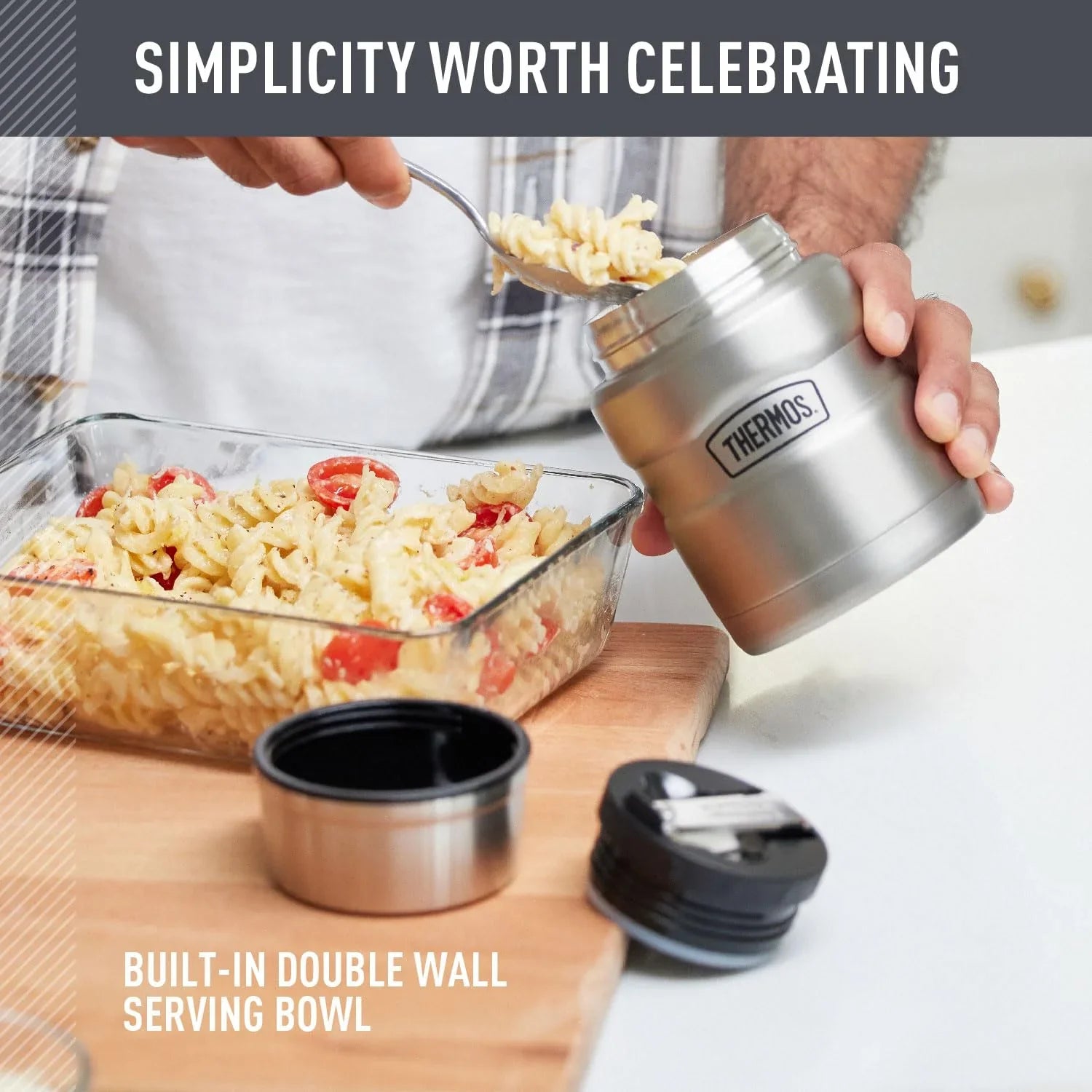 THERMOS Stainless King Vacuum-Insulated Food Jar with Spoon, 16 Ounce, Army Green jlhbookstore.store