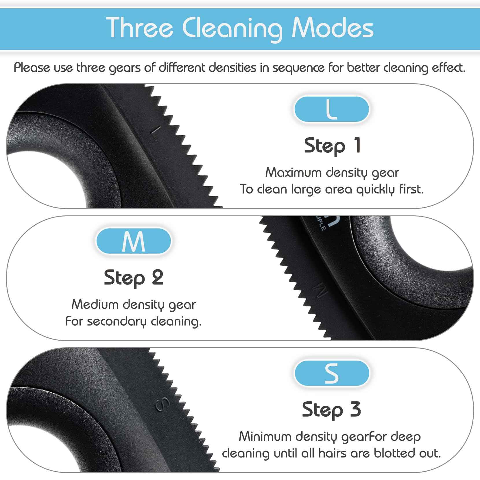 Analan Mini Pet Hair Remover for Car Detailing Supplies, Carpet Dog Hair Remover for Car Interior, Triangle Dog Hair Remover for Auto Detailing, Couch, Furniture, Lint, Carpet (Jet Black)