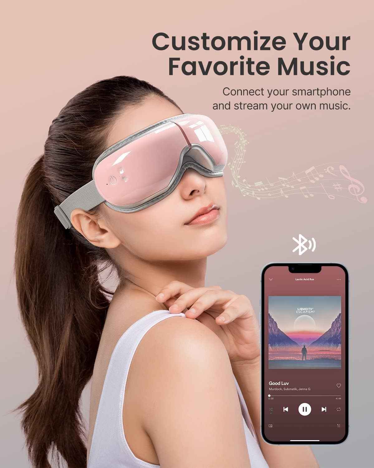 RENPHO Eyeris 1 Eye Massager with Heat, Christmas Birthday Gifts for Women Mom, FSA Eligible HSA Eye Mask for Migraine, Smart Sleep Mask for Dry Eyes Relax, Reduce Strain for Men Dad Her Him