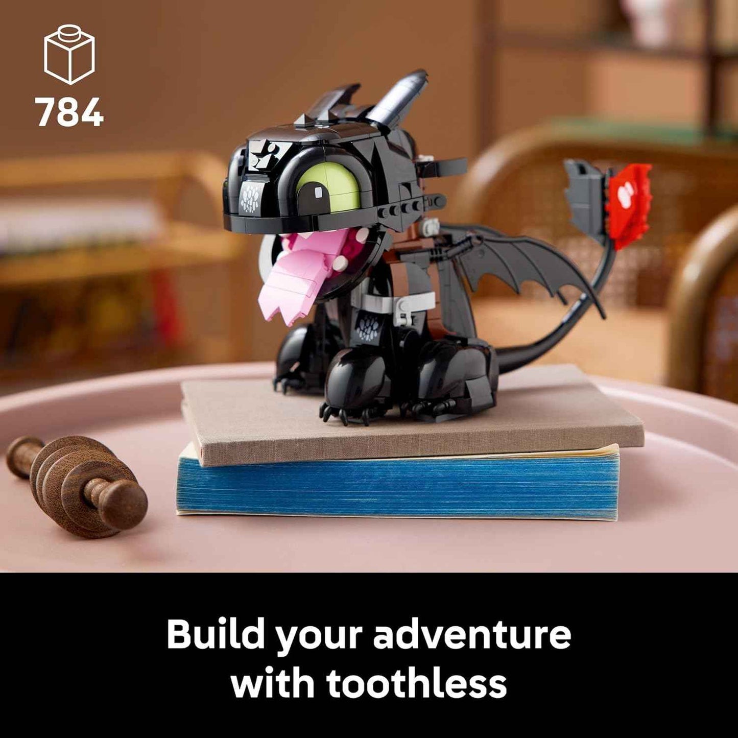 LEGO Icons How to Train Your Dragon: Toothless Building Set for Adults, Ages 18+ - Room Decor for Office, Bedroom, or Book Shelf - Collectible for Movie Fans - Gift Idea for Birthdays - 10375