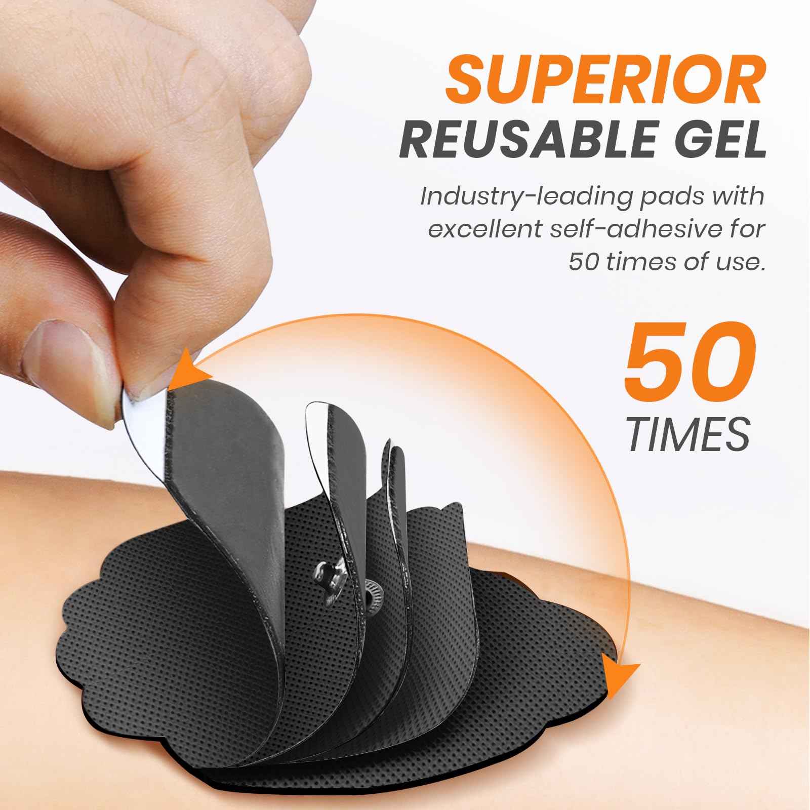 3-in-1 TENS Unit Muscle Stimulator with 30 Modes, 40 Intensities TENS Machine for Gradual Back Pain Relief Therapy, Rechargeable EMS Unit Massager with 12 TENS Electrode Pads, a Storage Bag