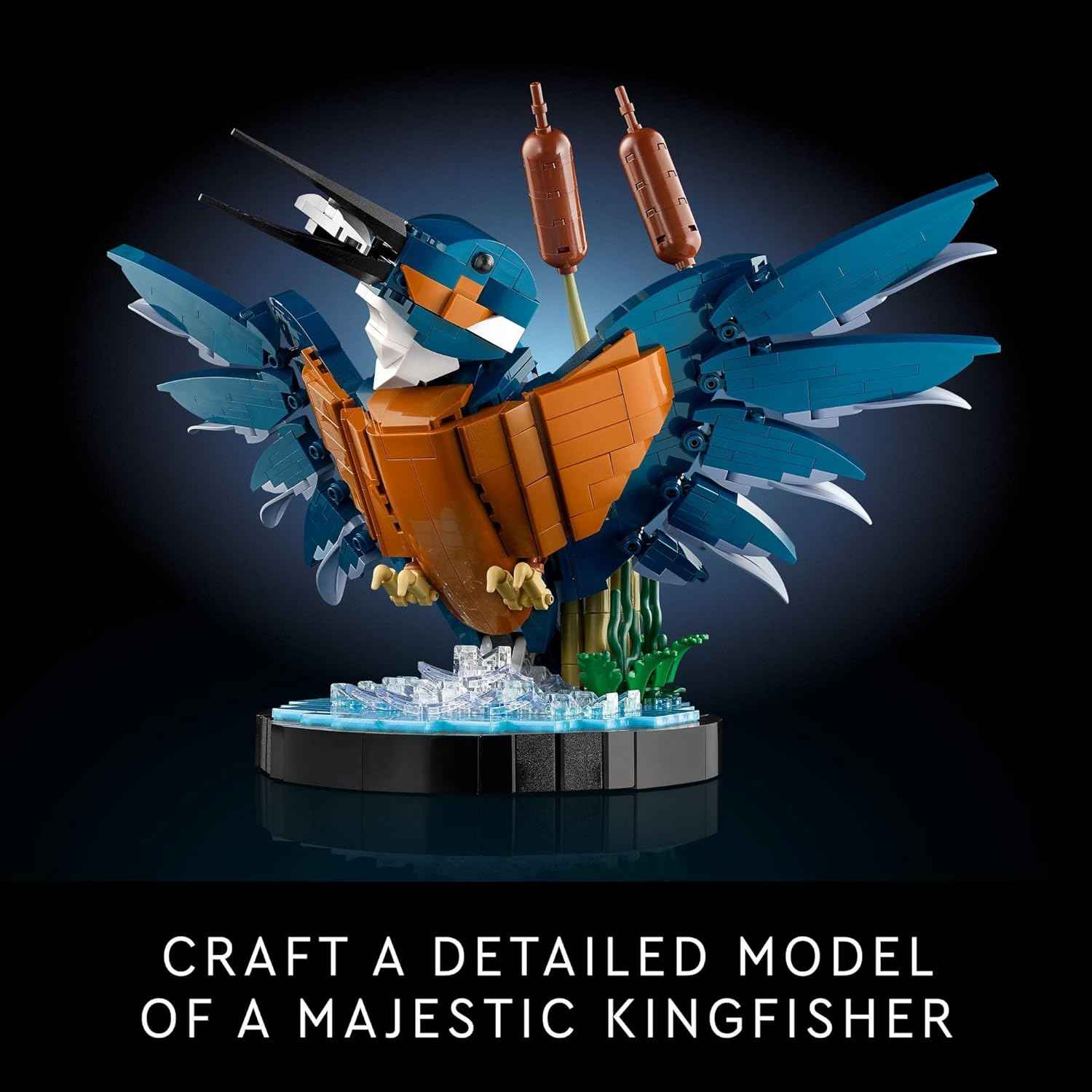LEGO Icons Kingfisher Bird Model, Creative Set for Adults to Build and Display, Relaxing Project for Bird Enthusiasts, Ideal for Home and Office Décor, Gift for Bird Lovers, 10331