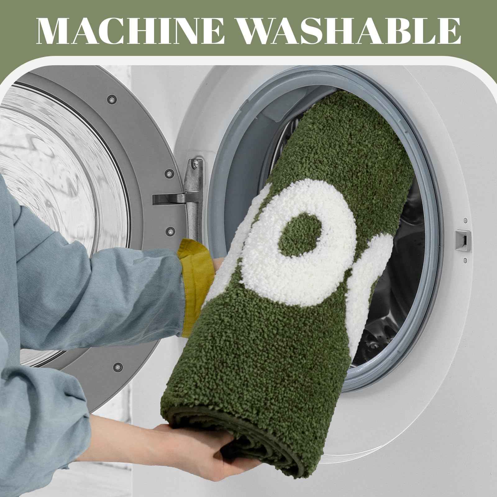 You Look Good Bath Mat Green Bathroom Rugs Funny Cute Bathroom Decor Preppy Small Cool Rug Non Slip Microfiber Washable Absorbent Shower Rug, 25”x21”…