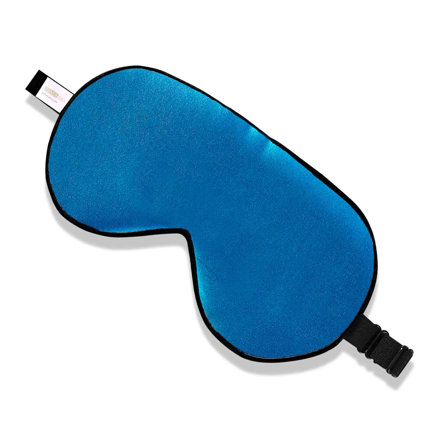 ZIMASILK 100% Mulberry Silk Sleep Mask with Adjustable Strap, Super-Smooth Soft Natural Silk Eye Mask for Sleep, Multiple Color Options(Navy Blue)