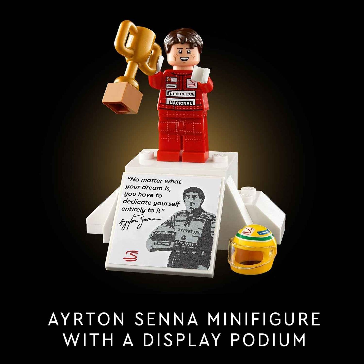 LEGO Icons McLaren MP4/4 & Ayrton Senna Minifigure Model Car Kit - Buildable F1 McLaren Set for Adults, Ages 18+ - Gift for Birthdays - 10330