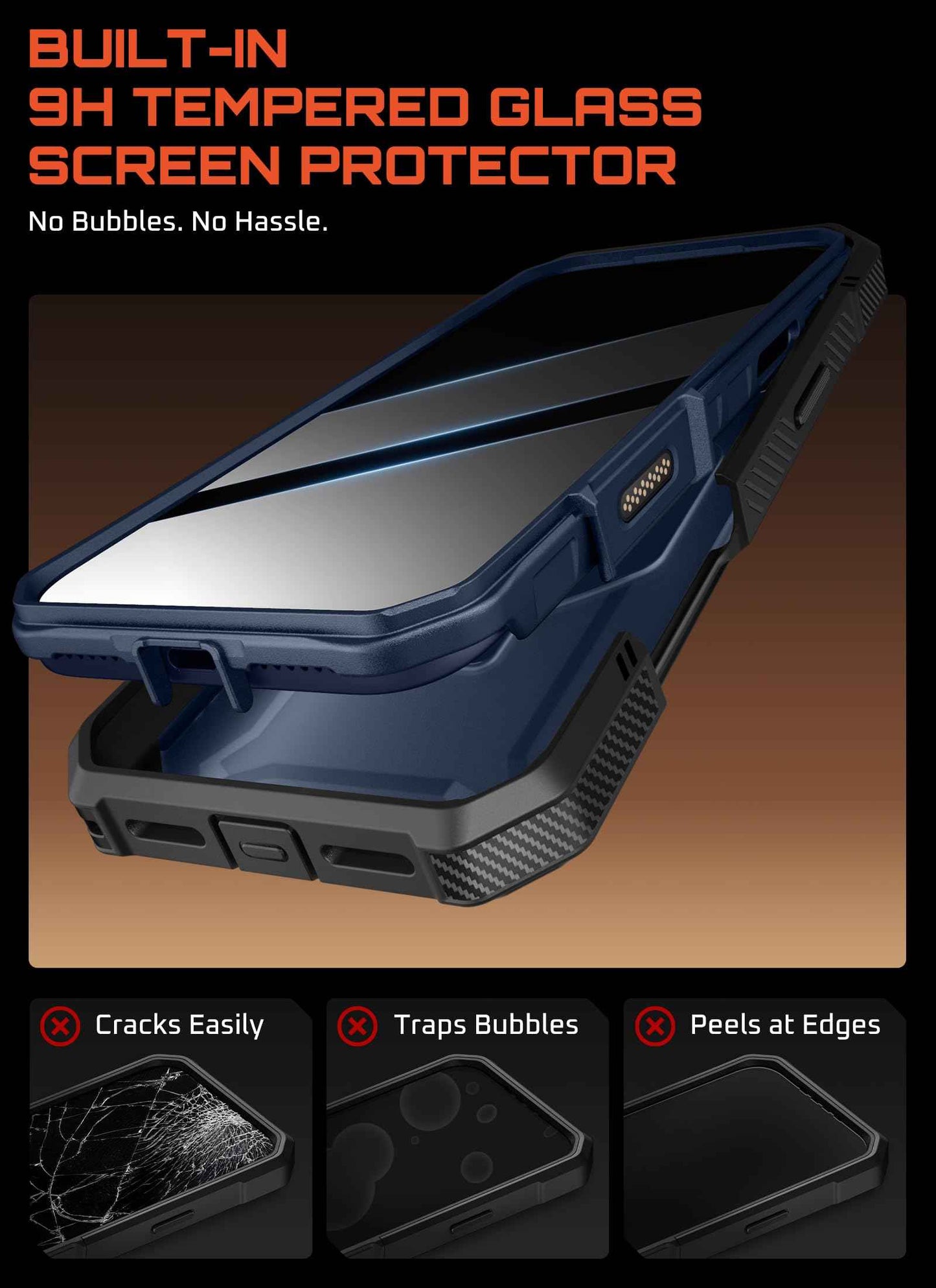 SUPCASE for iPhone 17 Pro Max Case (UBGrip Pro), [Built-in Tempered Glass Screen Protector & Stand] [Camera Control Cover] [Compatible with MagSafe] Full Body Heavy Duty Magnetic Phone Case, Coral