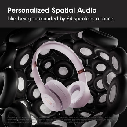 Beats Solo 4 - Wireless On-Ear Bluetooth Headphones, Up to 50-Hour Battery Life, Ultra-Lightweight Comfort, Powerful and Balanced Sound, Apple & Android Compatible - Slate Blue