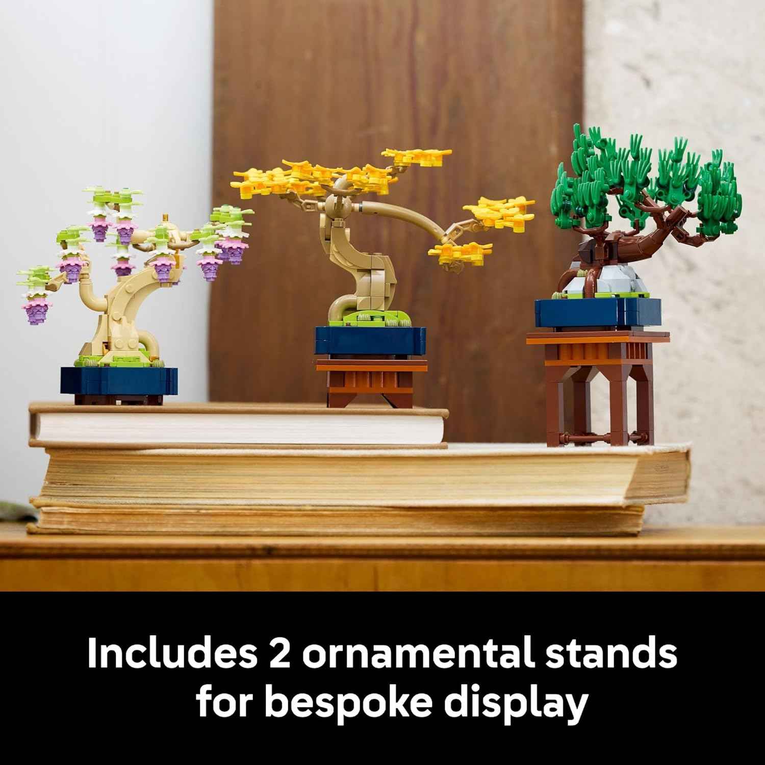 LEGO Botanicals Mini Bonsai Trees Building Set - Artificial Bonsai Tree Building Blocks for Adults, Ages 18+ - DIY Home and Office Decor for Men and Women - Gift for Christmas - 10373