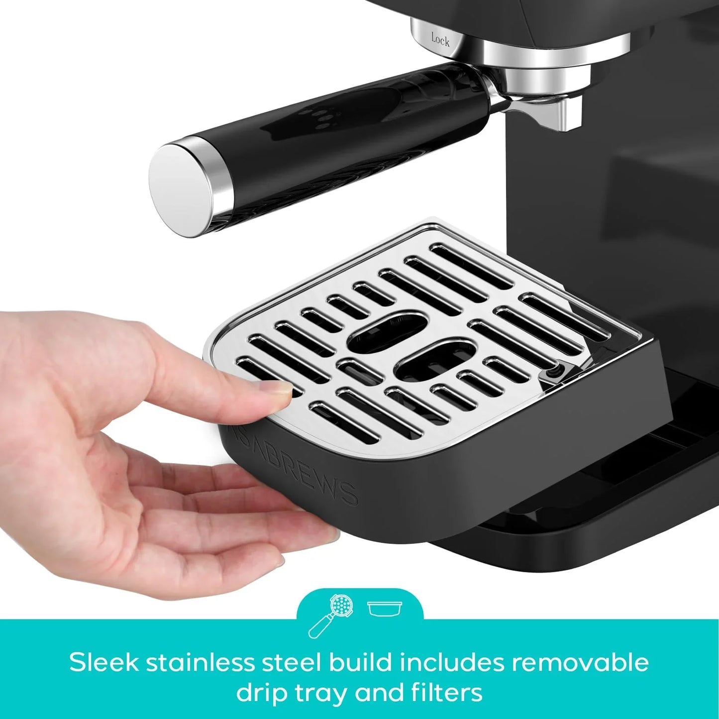 CASABREWS 3700 Essential Espresso Machine 20 Bar, Stainless steel Coffee Maker with Milk Frother, Espresso Coffee Machine for Cappuccino, Latte, 43.9oz Water Tank, Sapphire Blue - Jlhbookstore.store