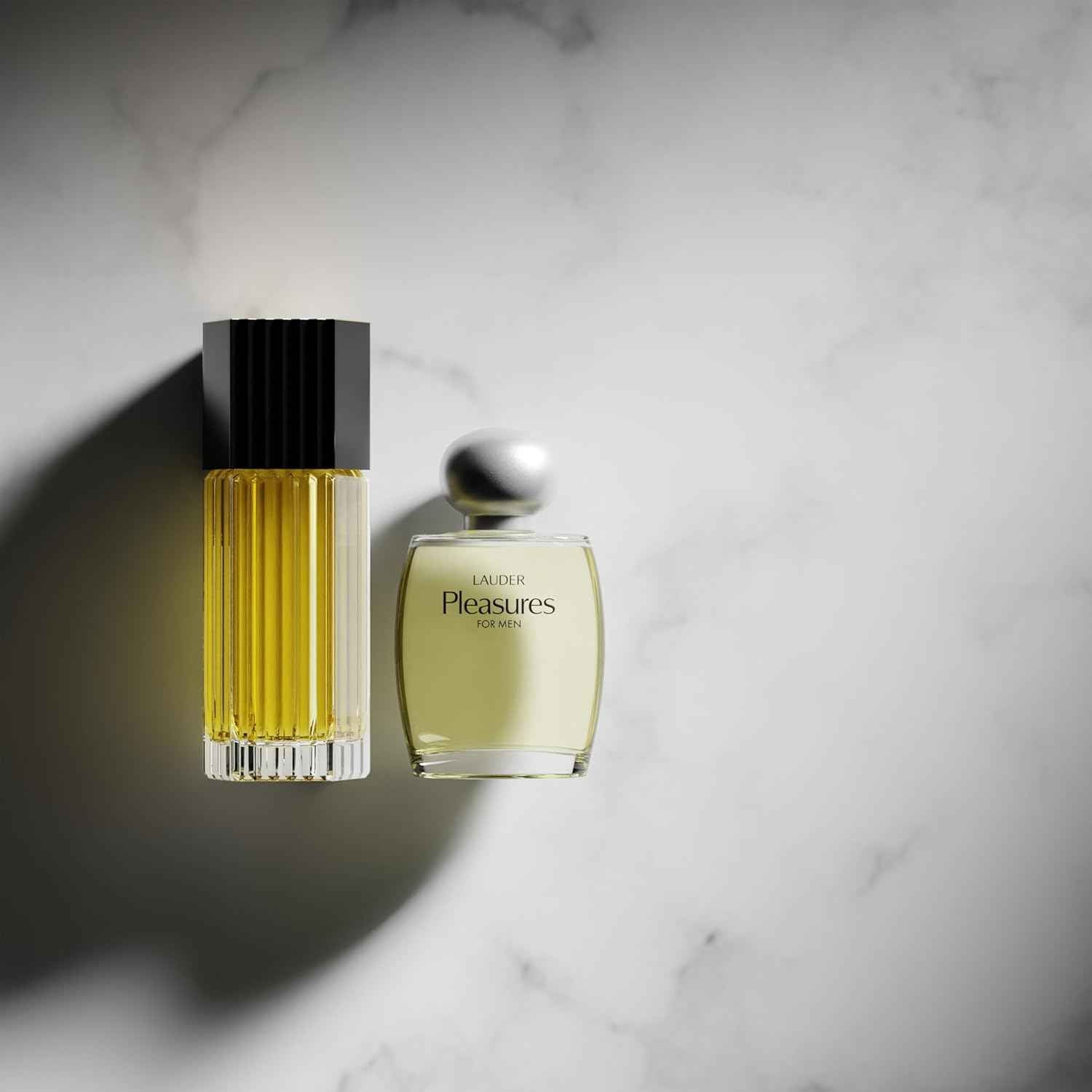 Estée Lauder Pleasures for Men Cologne Spray with Notes of Sandalwood, Citrus & Nectarine | Cologne for Men, 3.4 Fl Oz