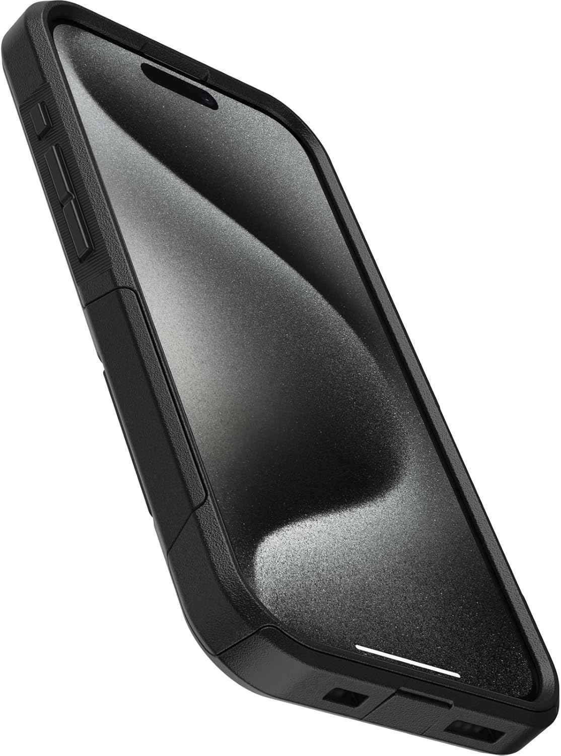 OtterBox iPhone 15 Pro (Only) Commuter Series Case - Black, Slim & Tough, Pocket-Friendly, with Port Protection