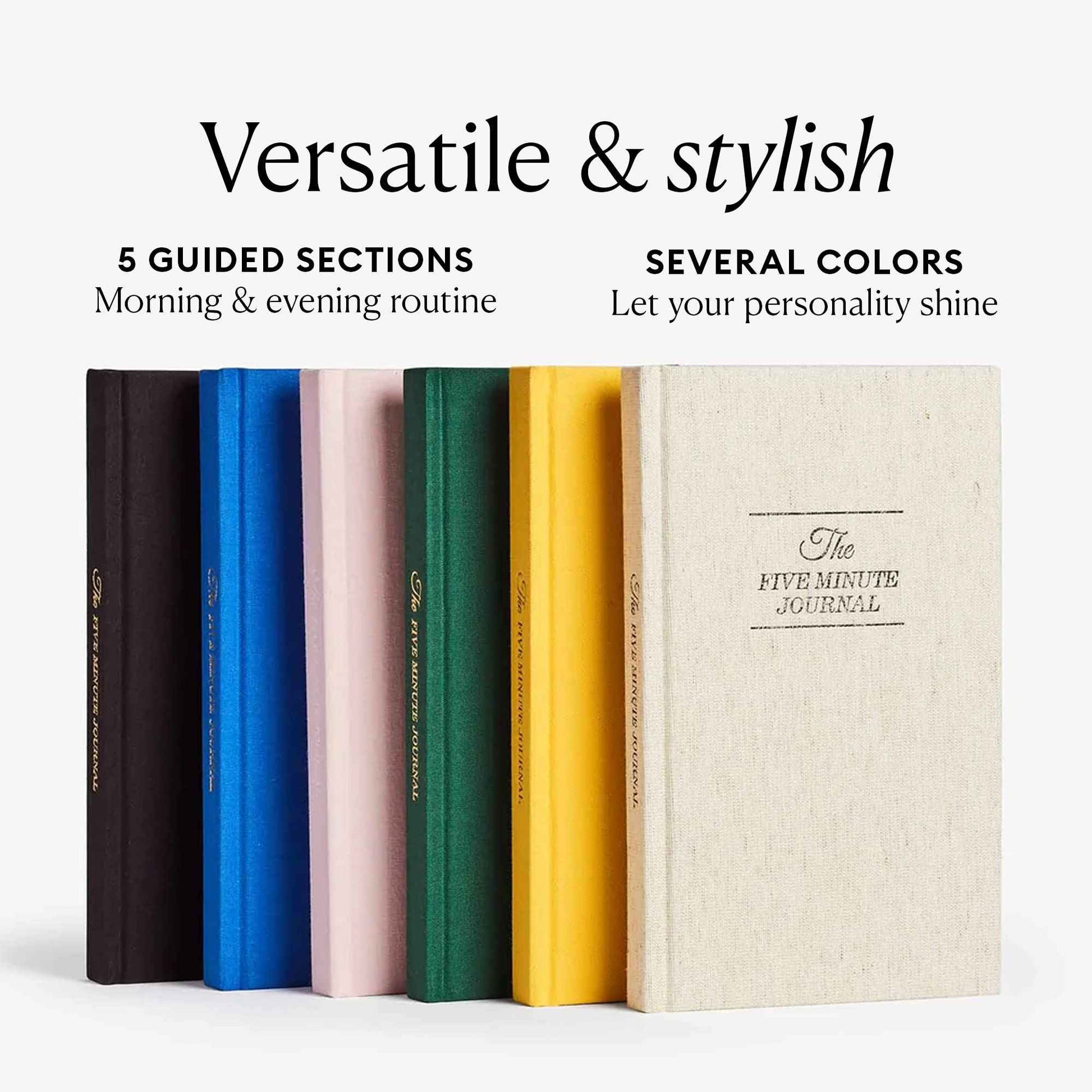 Intelligent Change The Five Minute Journal - Original Daily Gratitude Journal 2025 for Happiness, Mindfulness & Reflection - Daily Affirmations - Undated Planner Gifts for Women & Men