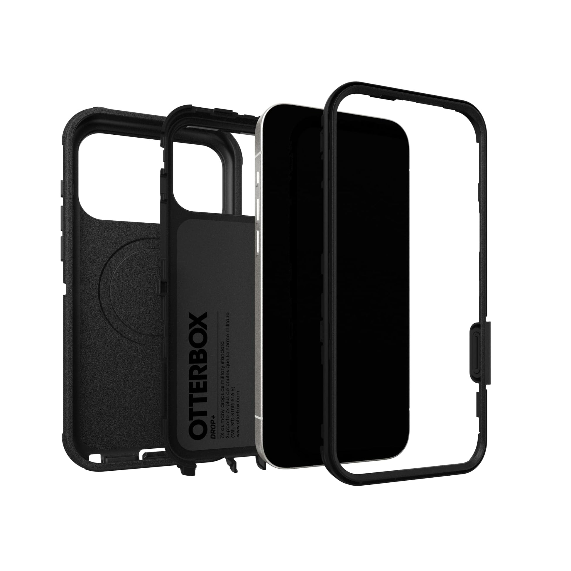 OtterBox iPhone 17 Pro Max Defender Pro Series Case - Black - Tough, Rugged & Durable iPhone Case, Snaps on MagSafe jlhbookstore.store