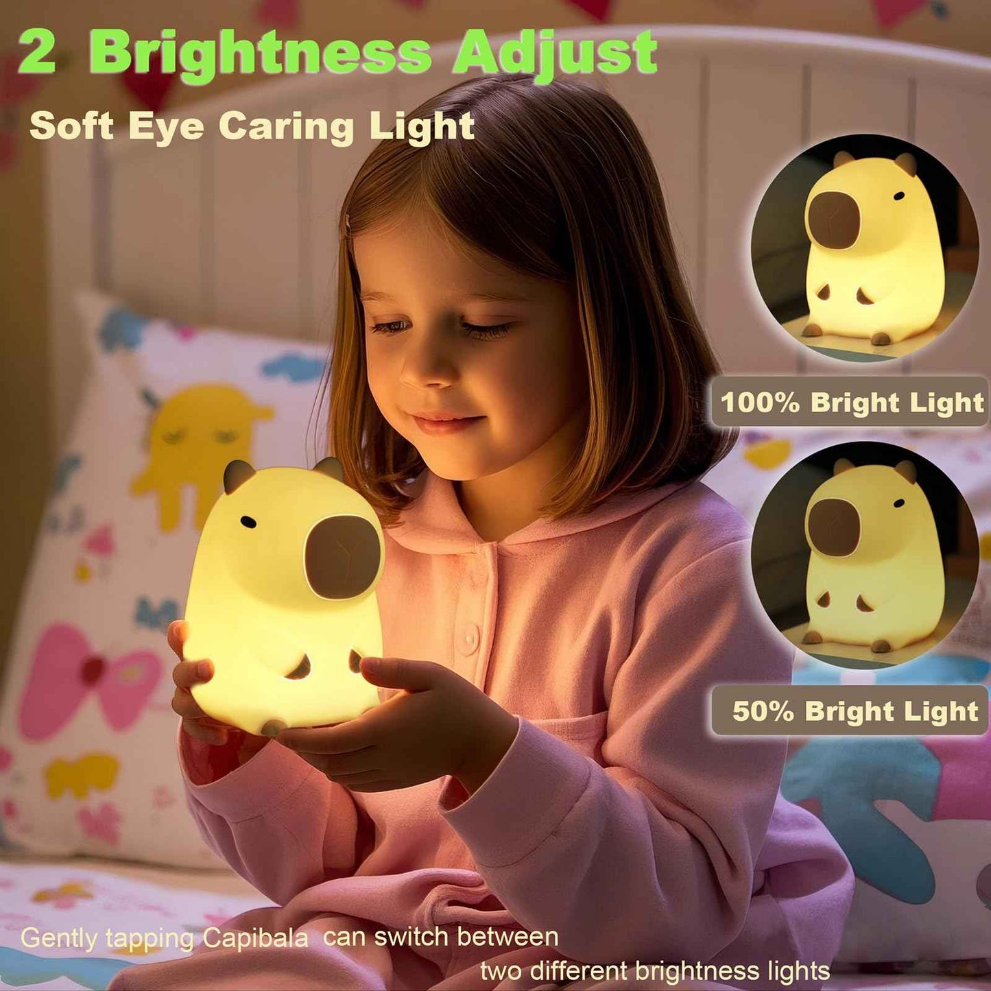 DREAMING MY DREAM Cute Duck Lamp,Do Do Duck Night Light,Silicone Squishy Nursery Bedside Lamp,USB Rechargeable Touch Table Lampfor Bedrooms, Living Room Decor Gift Toy