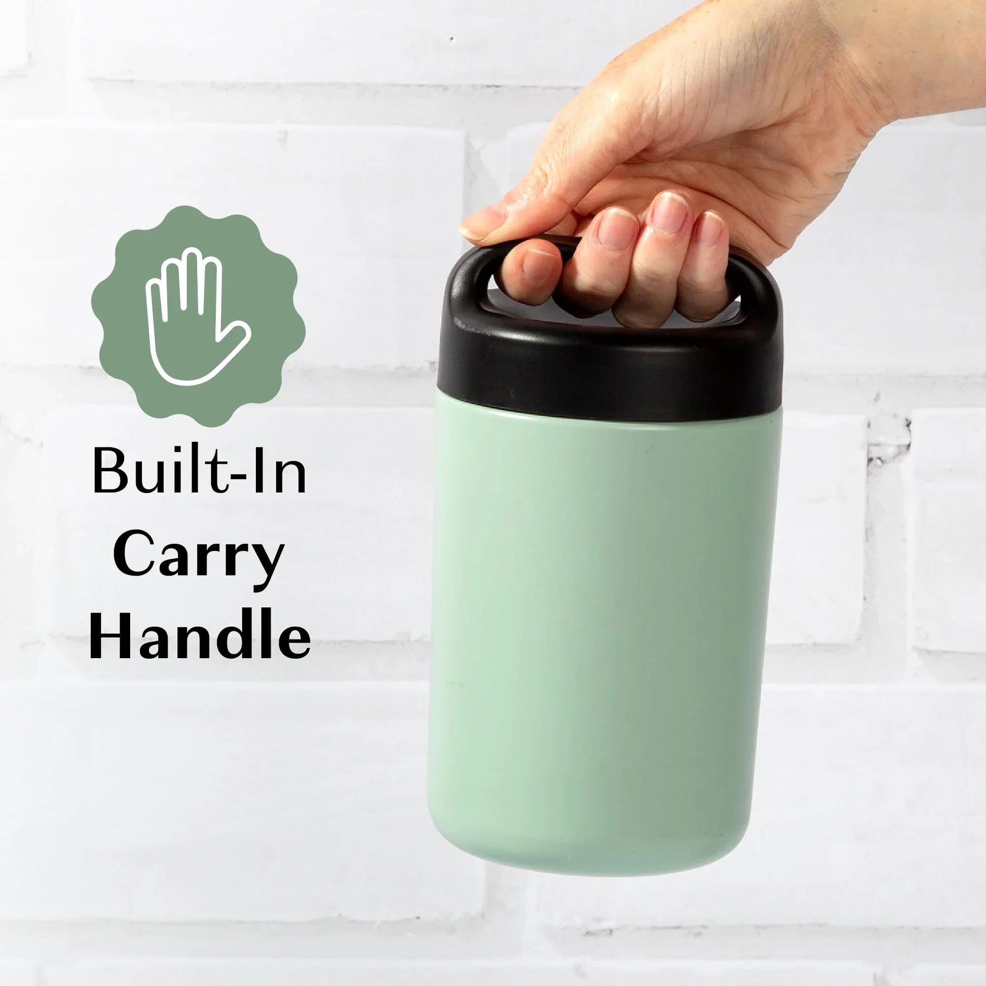 Goodful Stainless Steel Food Jar, Double Wall Vacuum Sealed Insulated Food Storage Container with Carry Handle Lid, 16-Ounce, Gray - Jlhbookstore.store