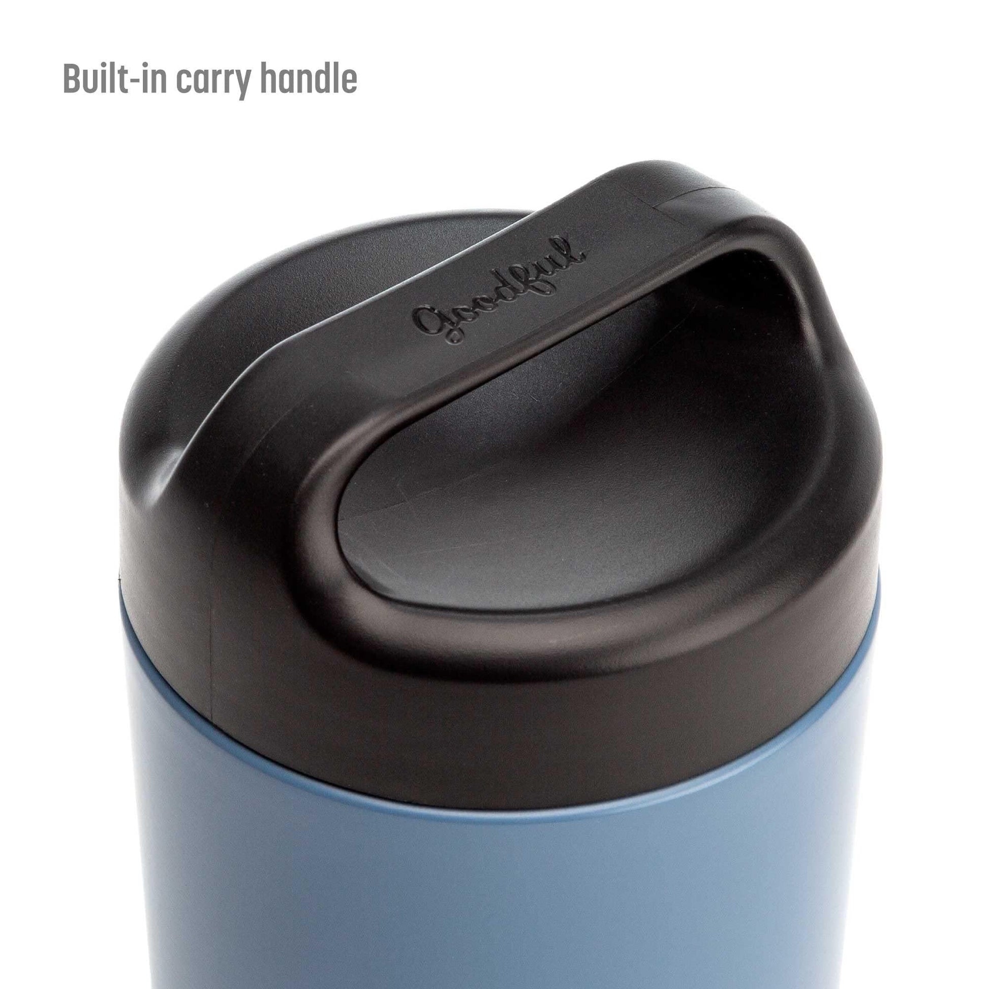 Goodful Stainless Steel Food Jar, Double Wall Vacuum Sealed Insulated Food Storage Container with Carry Handle Lid, 16-Ounce, Gray - Jlhbookstore.store