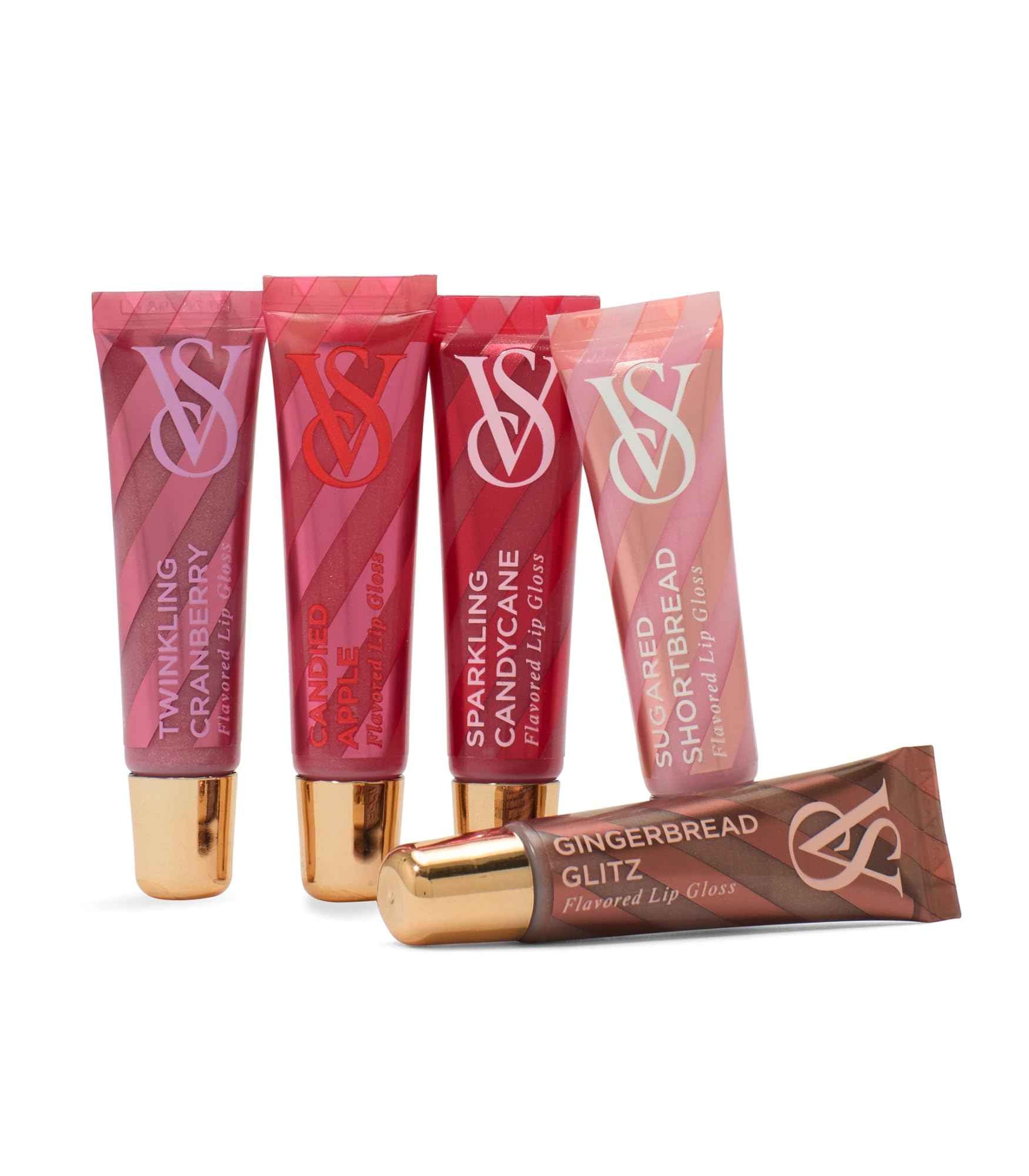 Victoria's Secret Lip Gloss Gift Set, Flavor Favorites, Flavored Lip Gloss Set for Women, Includes 5 assorted Lip Glosses