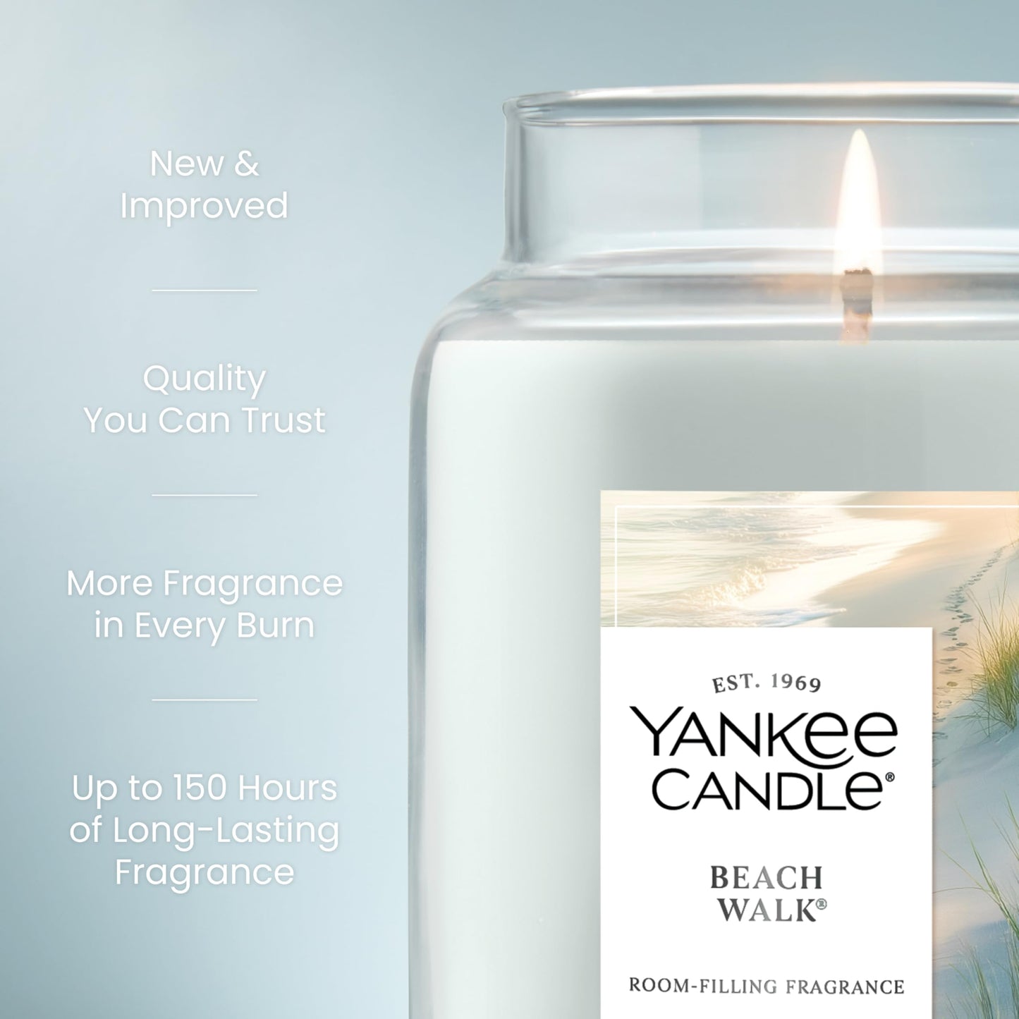 Yankee Candle Mid Summer's Night Scented Candle, 22oz Large Jar with up to 150 Hour Burn, Giftable jlhbookstore.store