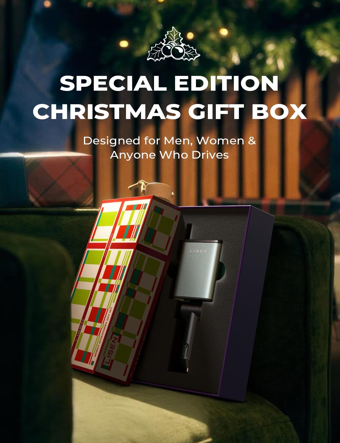 LISEN Retractable Car Charger, Gifts for Men Women, 69W Cars Adapter USB C Fast Charger for iPhoen 17, Car Accessories for Men Women, Gifts for Dad Mom, for iPhone 17 Pro Max Air 16 15 14 13 12 Plus