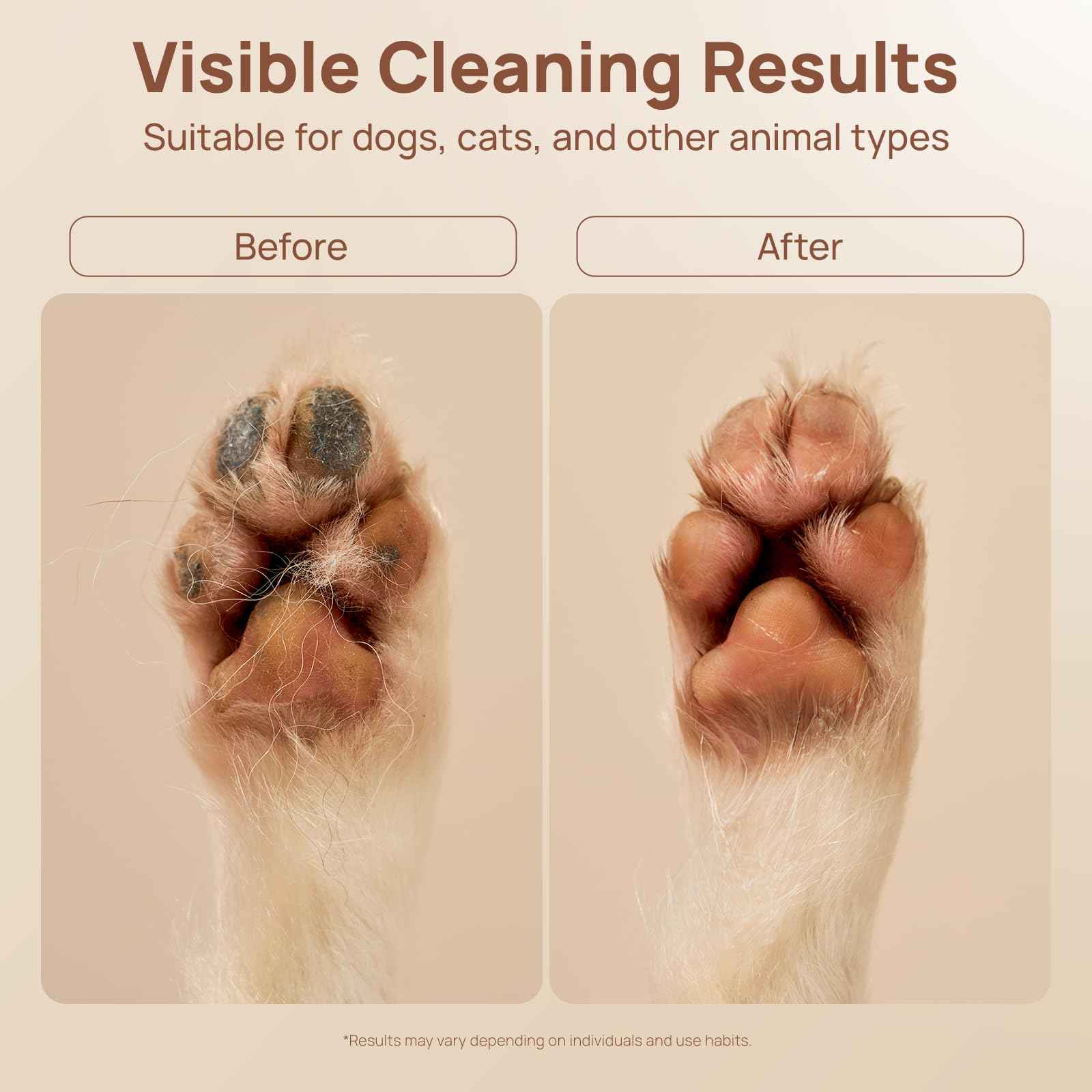 HICC PET Glove Wipes Pro – Pet Cleaning Gloves for Dogs & Cats – Infused with Coconut Oil & Plant Extracts – Hypoallergenic, Gentle, Spa-Like Care at Home