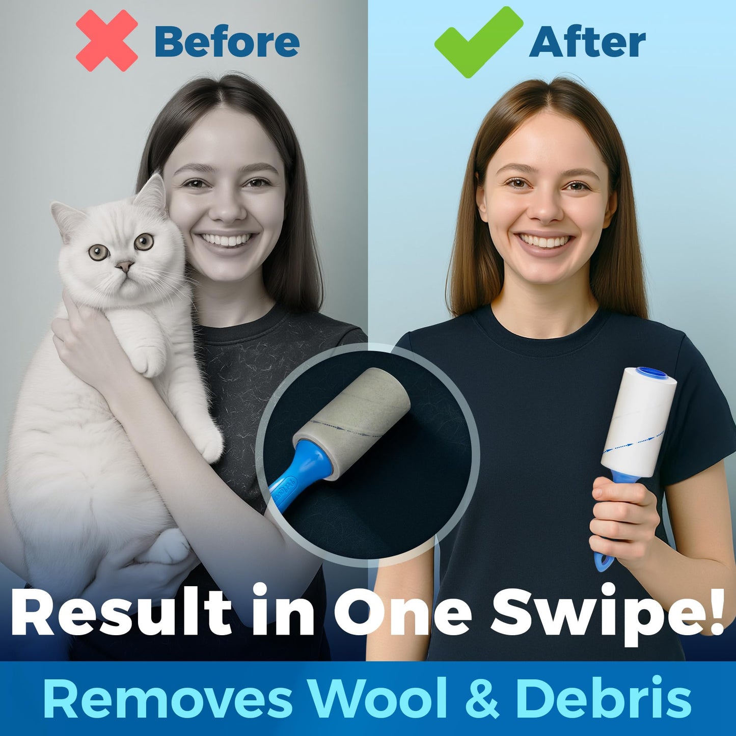 PetLovers Extra Sticky Lint Roller Mega Value Set 450 Sheets for Pet Hair Removal and Clothes, Dog and Cat Lint Remover 5 Pack jlhbookstore.store