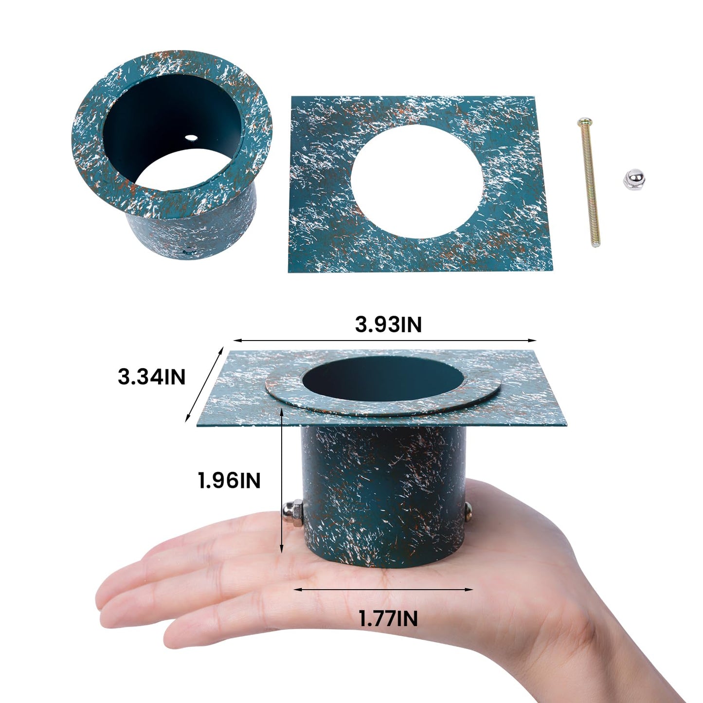 Rain Chain Bird Cage Set 8.5Ft, Not Rust Wrought Iron Rain Chains for Gutters with Adapter Gotta Drain and Sturdy Anchoring Stake,13 Cups, 1 Hook, Adjustable Length for Garden Decorative (Coffee)