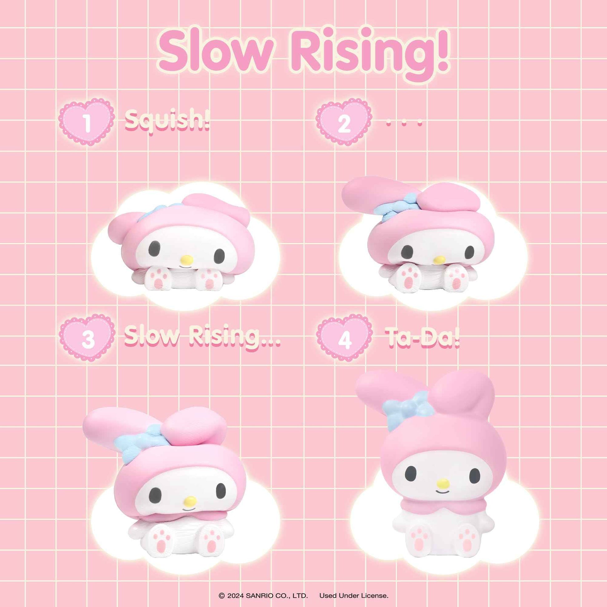 Hamee SquiSHU Buddy Hello Kitty and Friends Kuromi, Cute Birthday Gift, Official Merchandise, Toys for Kids & Adult, Model Jumbo Squishy for Collectors