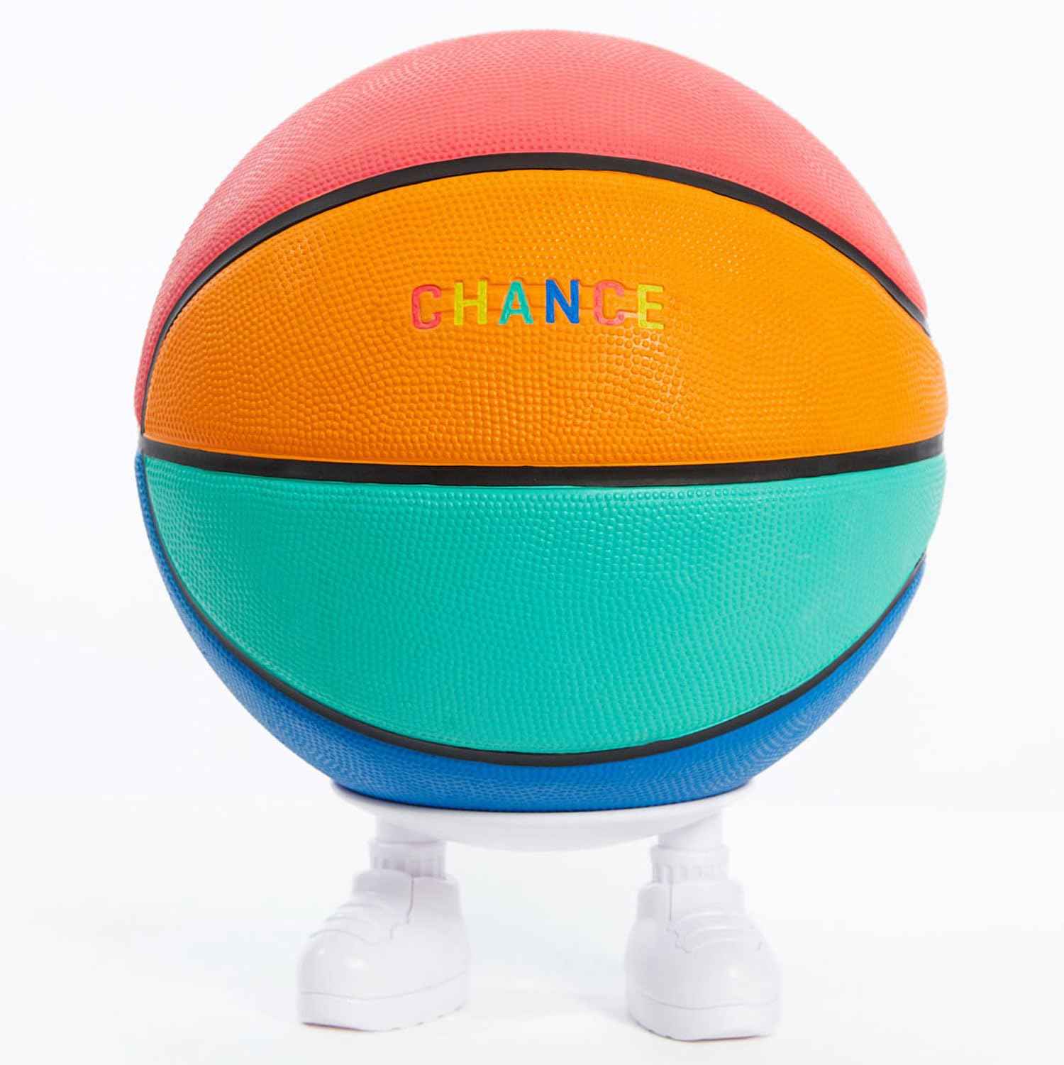 Chance Premium Design Printed Rubber Outdoor & Indoor Basketball, Juicy Multi Colored