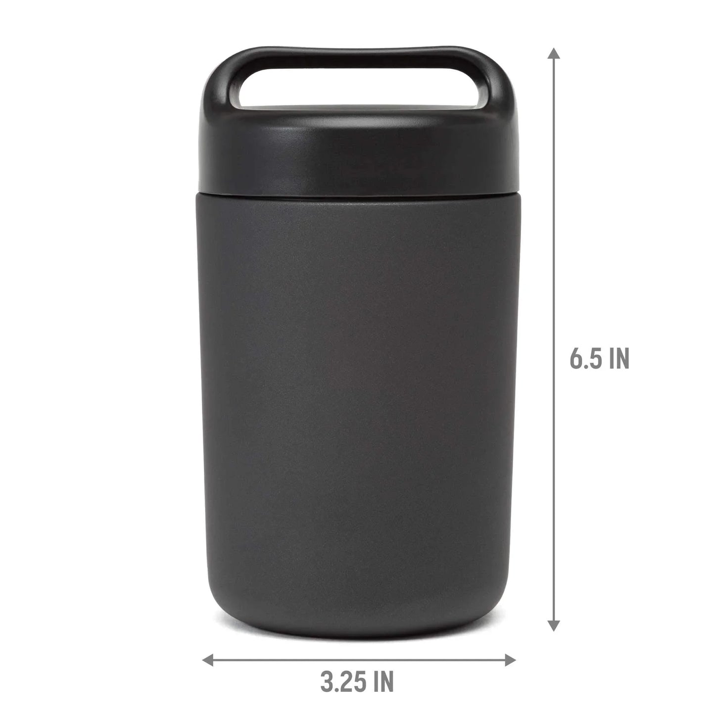 Goodful Stainless Steel Food Jar, Double Wall Vacuum Sealed Insulated Food Storage Container with Carry Handle Lid, 16-Ounce, Gray - Jlhbookstore.store