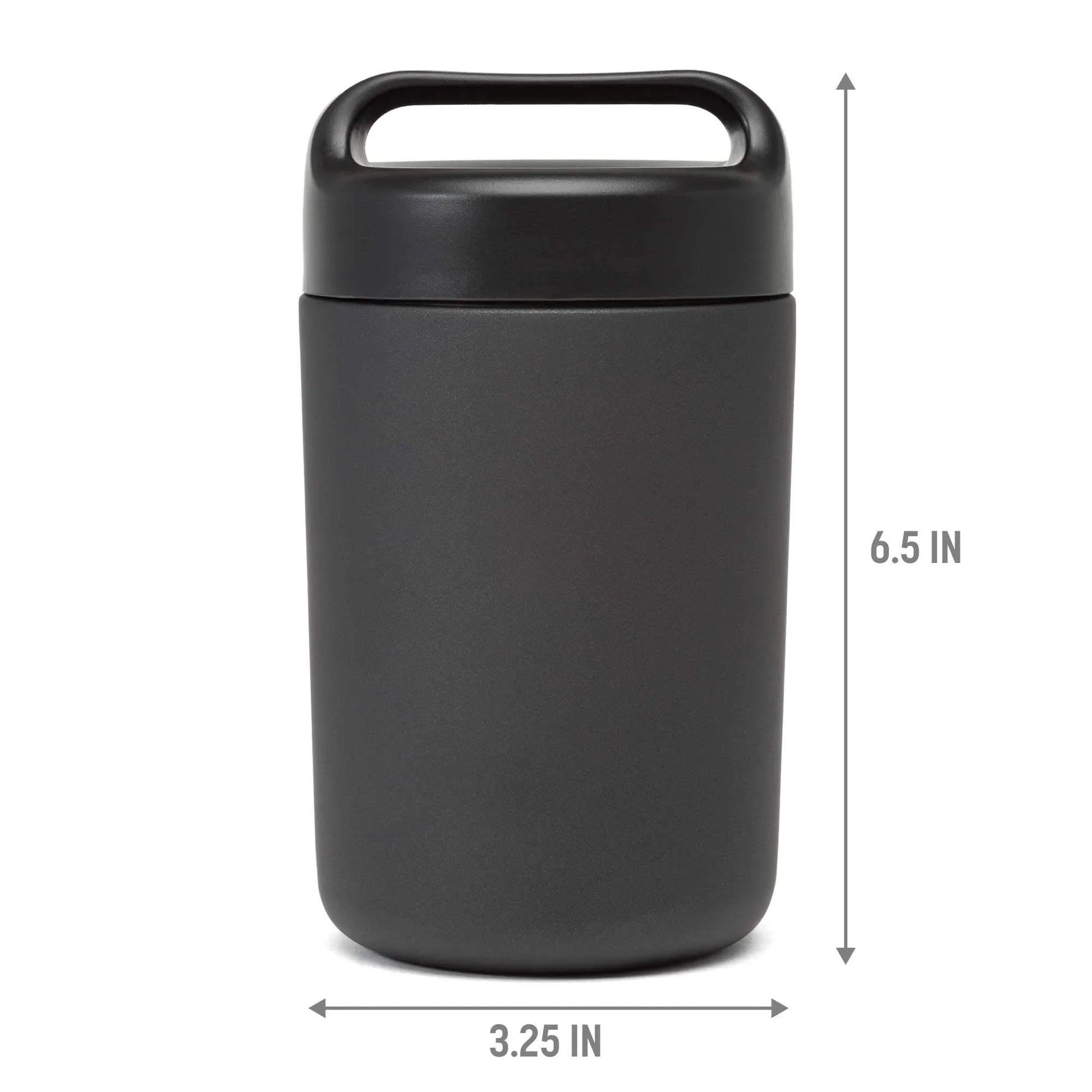 Goodful Stainless Steel Food Jar, Double Wall Vacuum Sealed Insulated Food Storage Container with Carry Handle Lid, 16-Ounce, Gray - Jlhbookstore.store