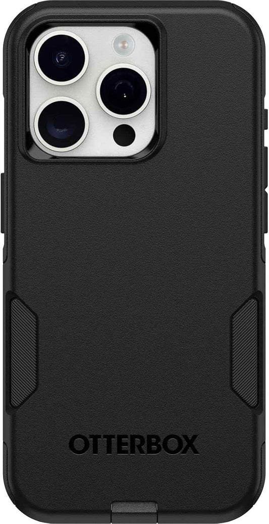 OtterBox iPhone 15 Pro (Only) Commuter Series Case - Black, Slim & Tough, Pocket-Friendly, with Port Protection