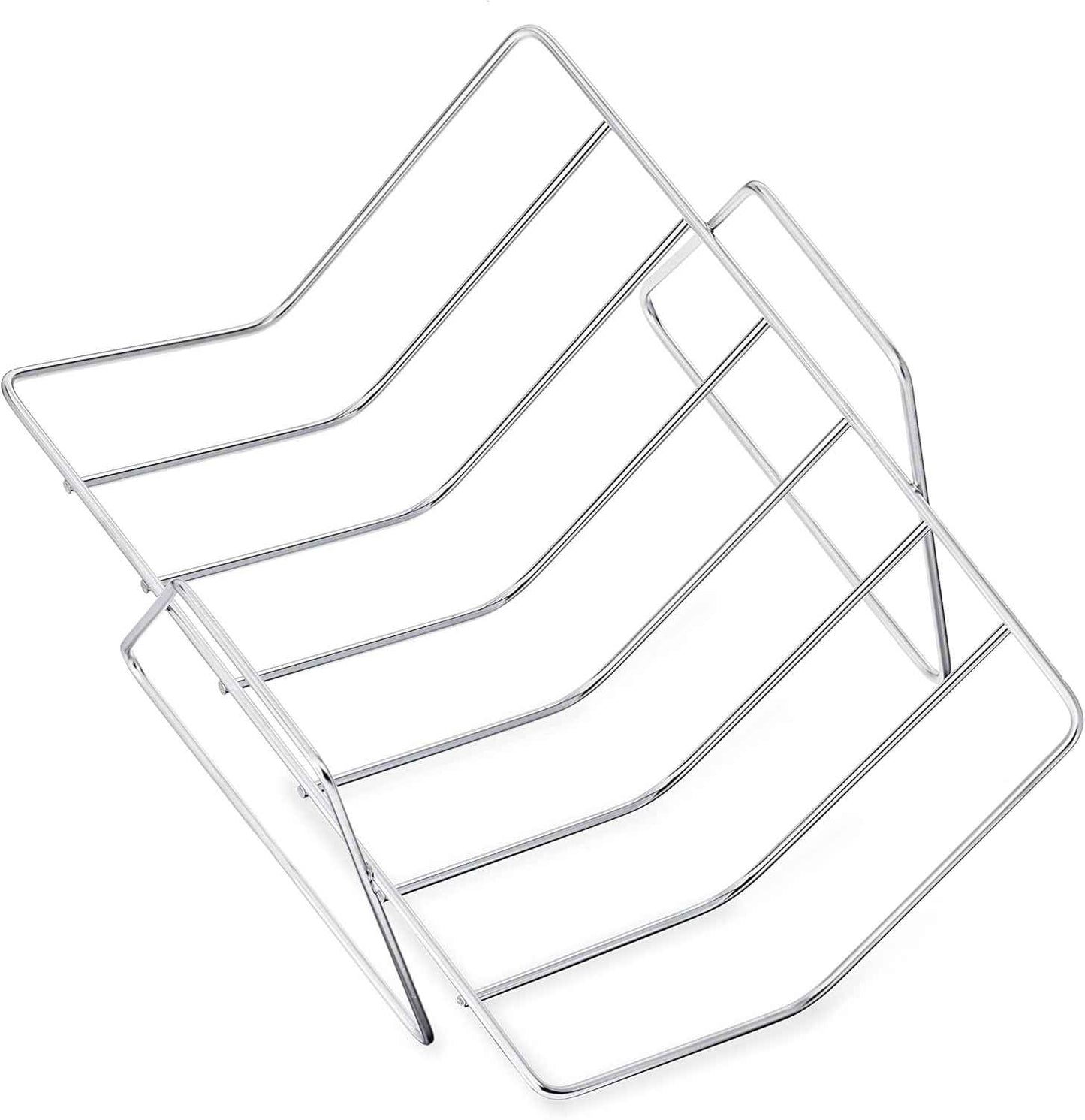 Amazon Basics Stainless Steel Rectangular Roasting Pan with Rack, 16 in