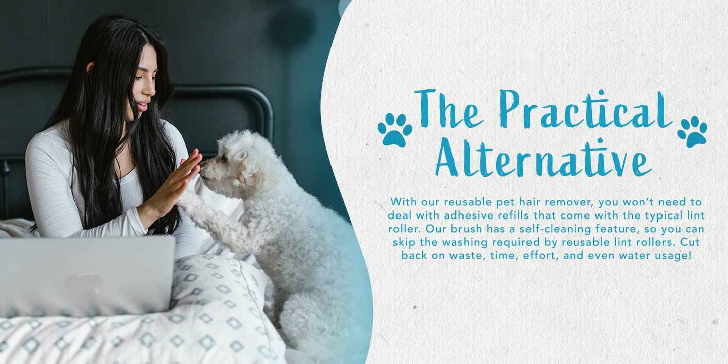 Pet Hair Remover, Lint Remover, Lint Brush for Clothes, Furniture, Carpets, Car Seats. Cat Hair Remover. Dog Hair Remover Laundry. Double-Sided. Reusable. Self-Cleaning Base. ALLISTAR (Forest Green)