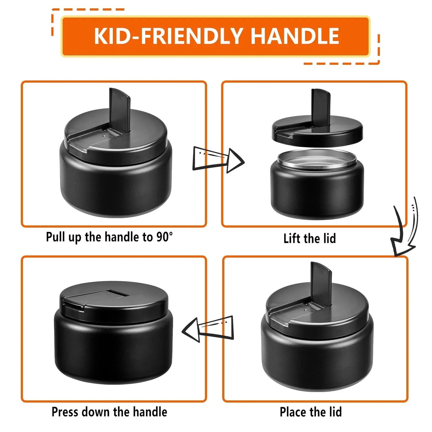 13.5oz Kids Jar for Hot Food, Insulated Vacuum Food Jar with Buckle Lid, Stainless Steel Wide Mouth Leak Proof Insulated Lunch Container for School Picnic Travel, Blue jlhbookstore.store