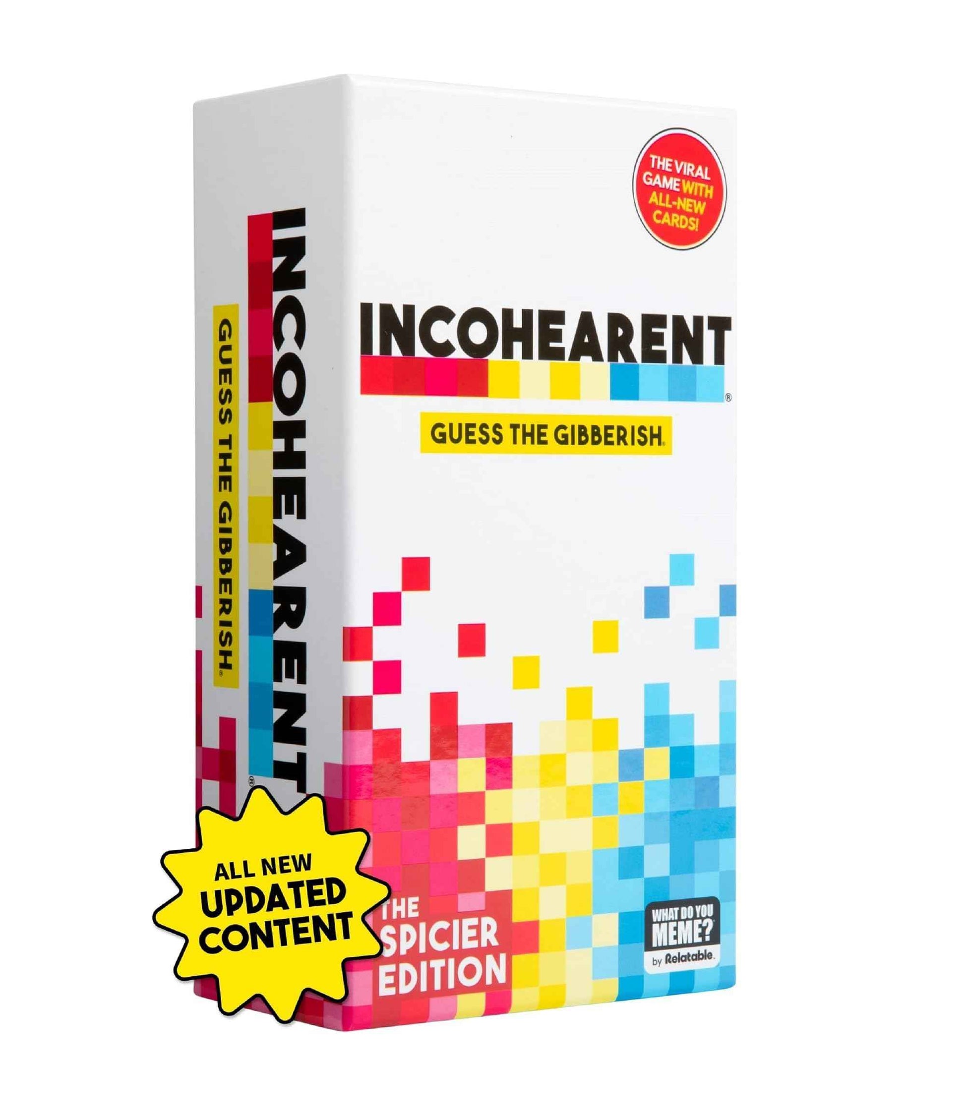Guess The Gibberish Card Game for Families by Relatable, From The Creators of Incohereant, Fun Kids Games for Kids 12+ Includes 400 Cards & Sand Timer, Perfect Stocking Stuffers, & Christmas Games