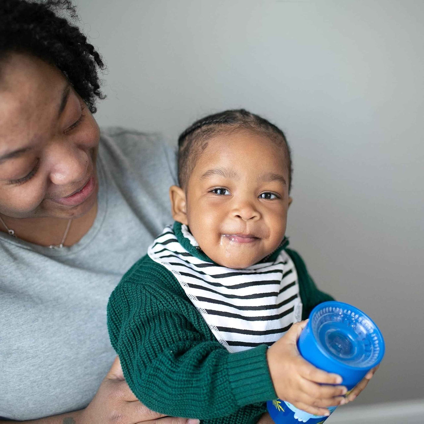 Dr. Brown's Polypropylene (PP) Milestones Cheers 360 Sippy Training Cups for Babies and Toddlers - Blue/Green - 10oz - 2-Pack - 9m+