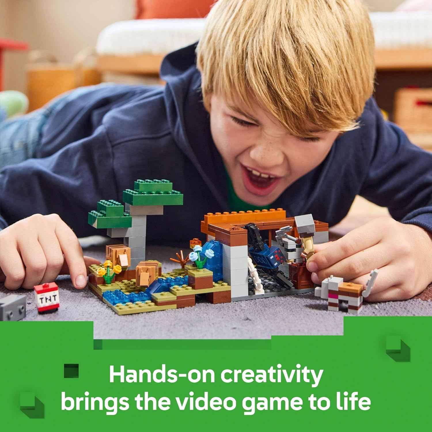 LEGO Minecraft The Armadillo Mine Expedition Toy Figures and Playset - Building Minecraft Toy for Kids, Boys and Girls, Ages 8+ - with Gaming Figures for Pretend Play - Gift Idea for Birthdays - 21269