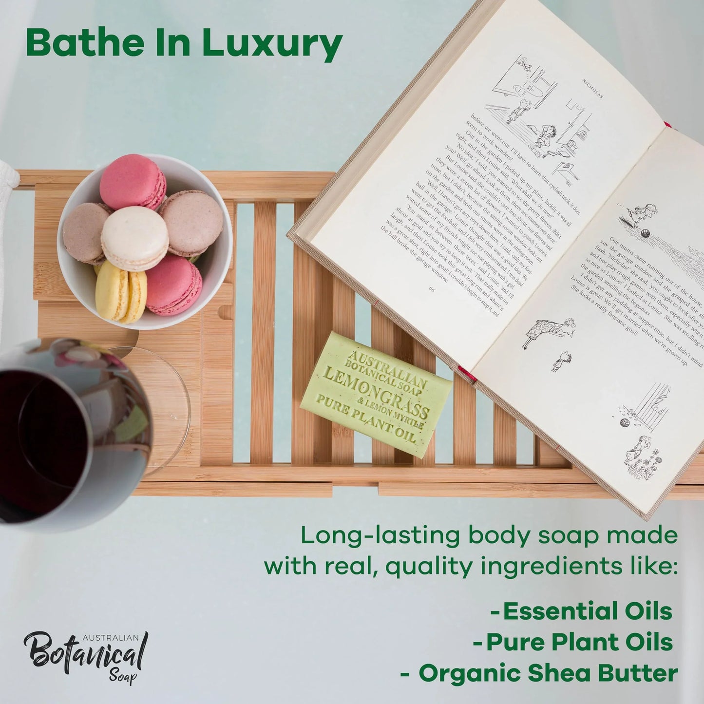 Australian Botanical Soap, 6.6 OZ, Triple Milled Bars with Pure Plant Oil, Natural Soap Base, Enriched with Organic Shea Butter, for Men, Women, All Skin Types, Variety Pack of 8, Packaging May Vary - Jlhbookstore.store