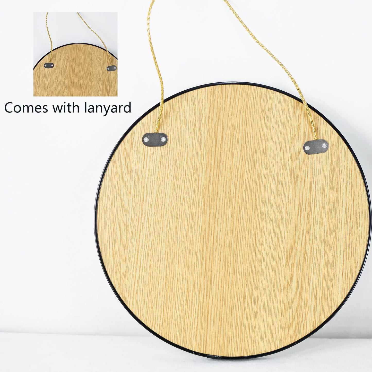 11.8-inch Small Round Wall Mirror, Gold Bathroom Mirror - Jlhbookstore.store