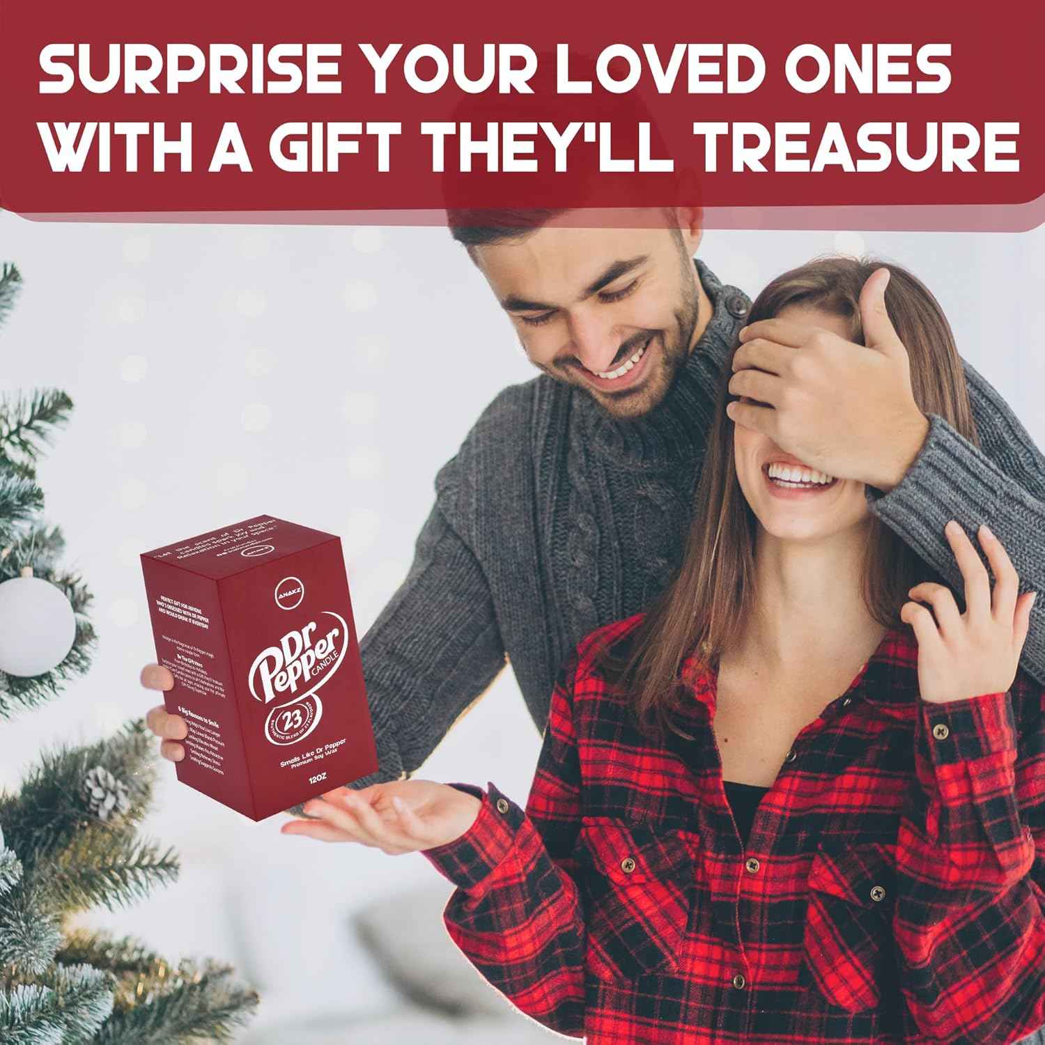 Doctor Pepper Candle - Smells Like The Real Soda - Cute Candles for Cool Gifts - Funny Candles for Any Occasion - Cute Things for Aesthetic Room Decor - Cool Candle for Cool Things