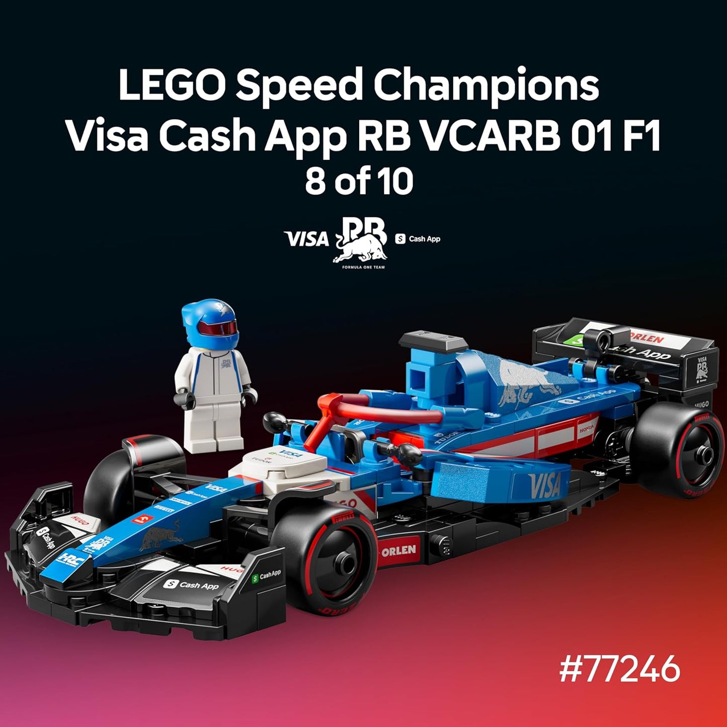 LEGO Speed Champions Ultimate Formula 1 Collector's Pack - Contains 10 Sets in 1 - Includes Exclusive Poster - Collectible F1 Model Car Kit - Gift for Christmas - 66802